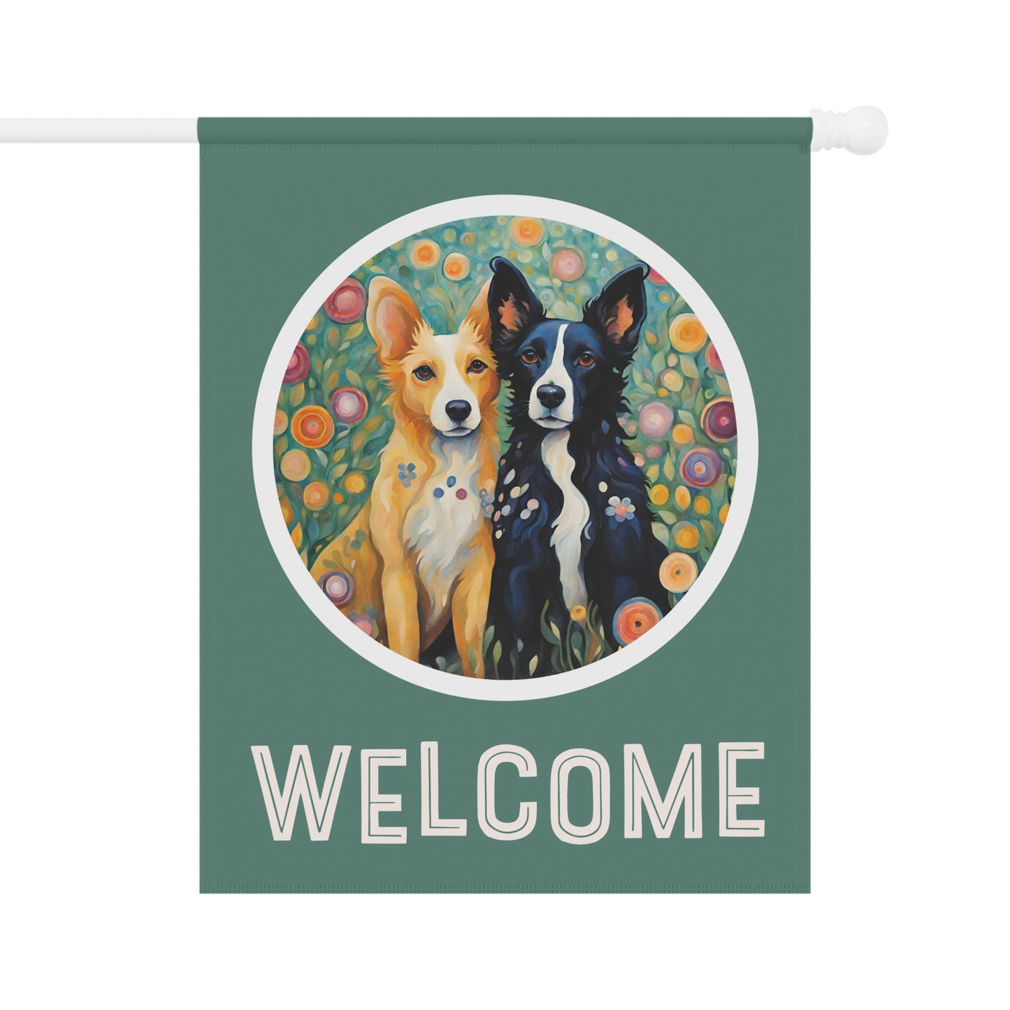 Pete & Doug 2 Welcome 2-Sided Garden & House Flag/Banner