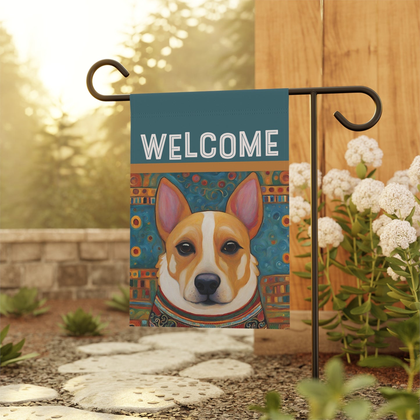 Carlos Welcome 2-Sided Garden & House Flag/Banner