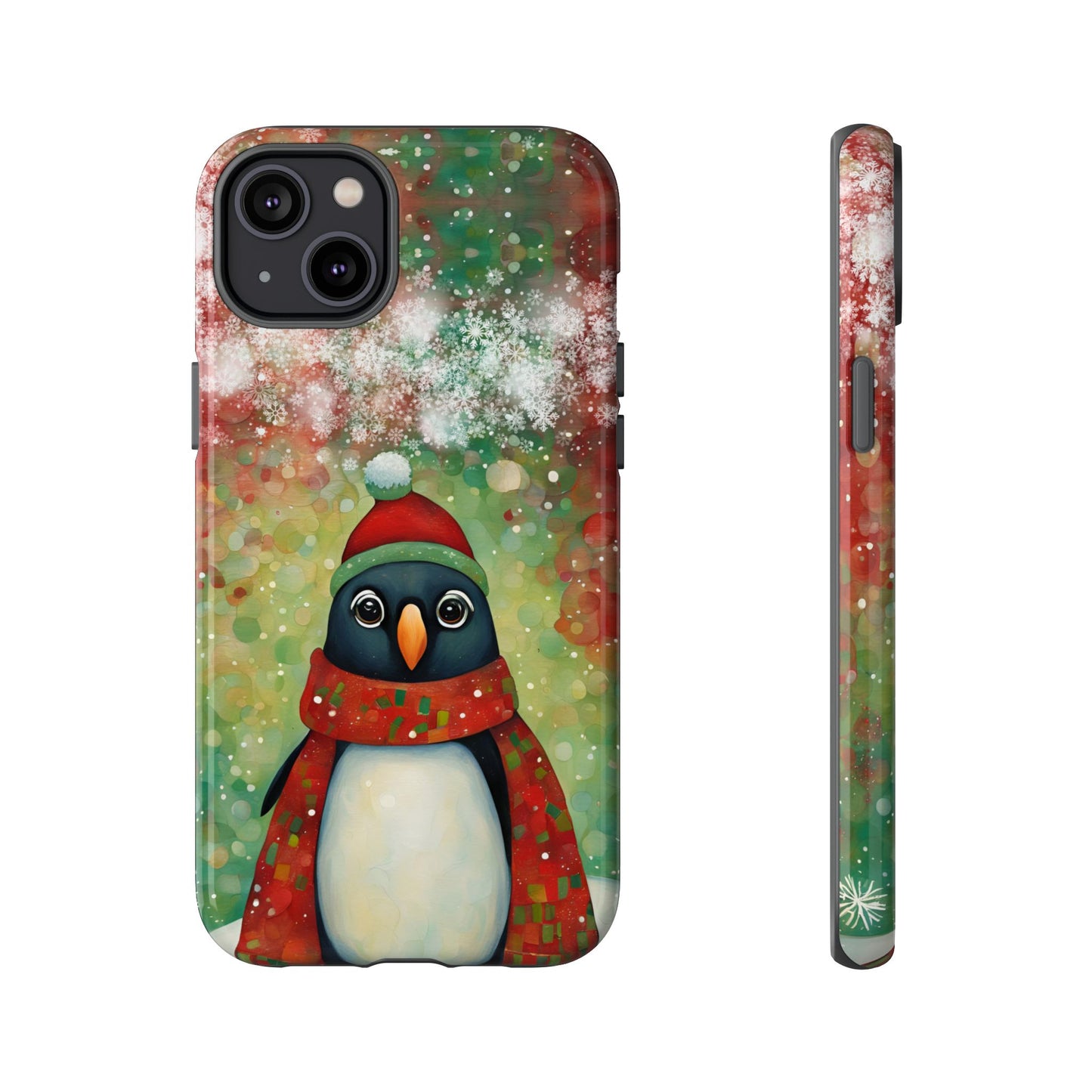 Christmas Penguin iPhone Samsung Galaxy Google Pixel Tough Cases