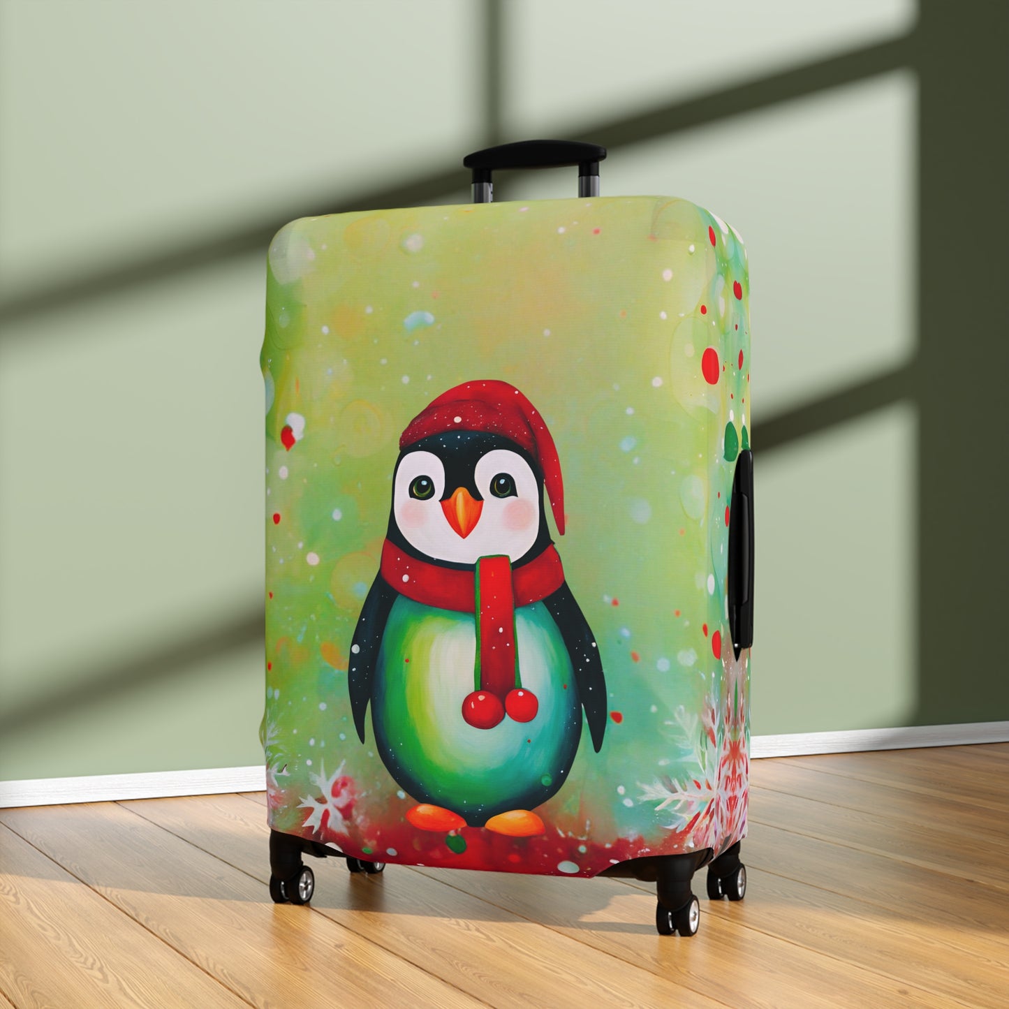 Holiday Penguin Luggage Cover