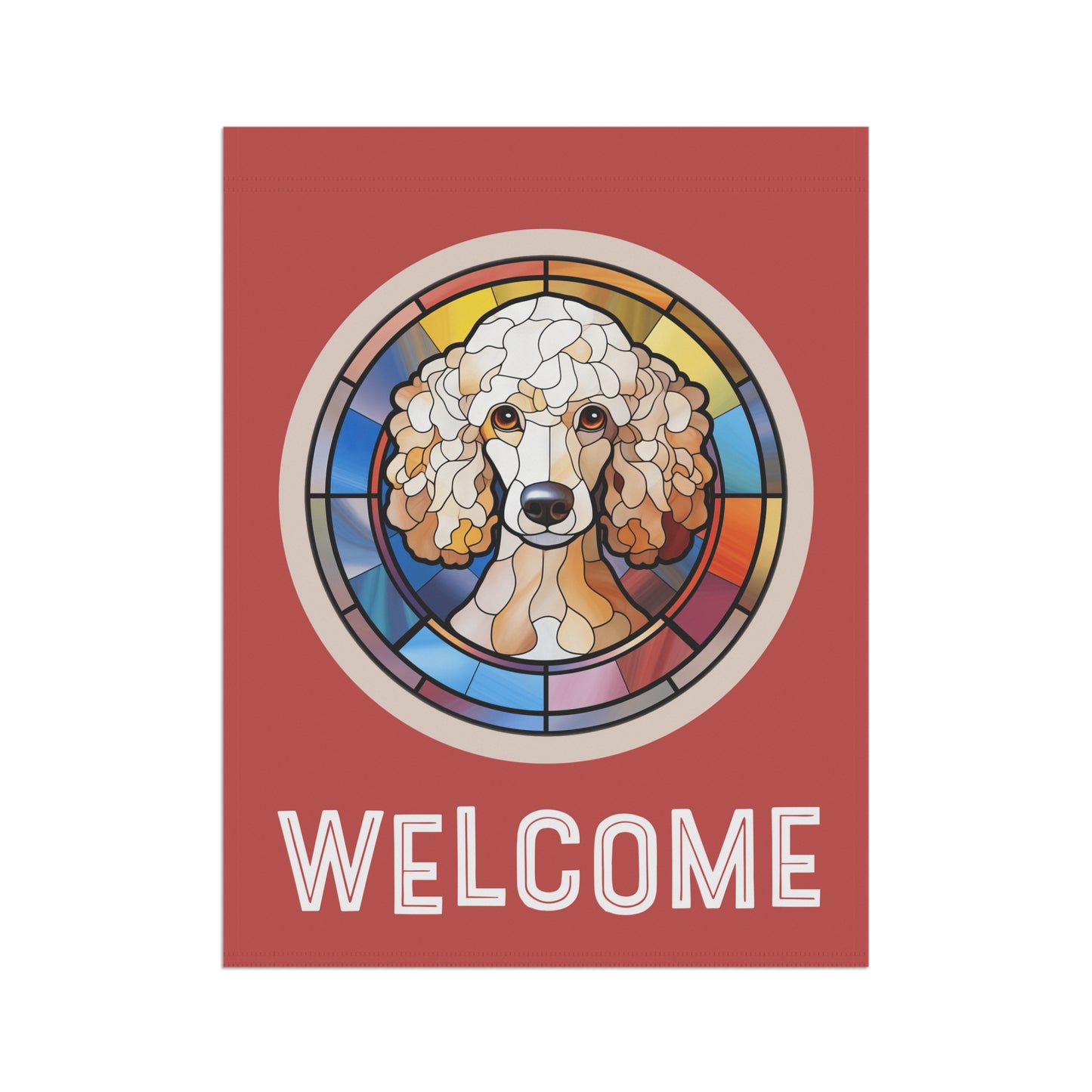 Poodle Welcome 2-Sided Garden & House Flag/Banner