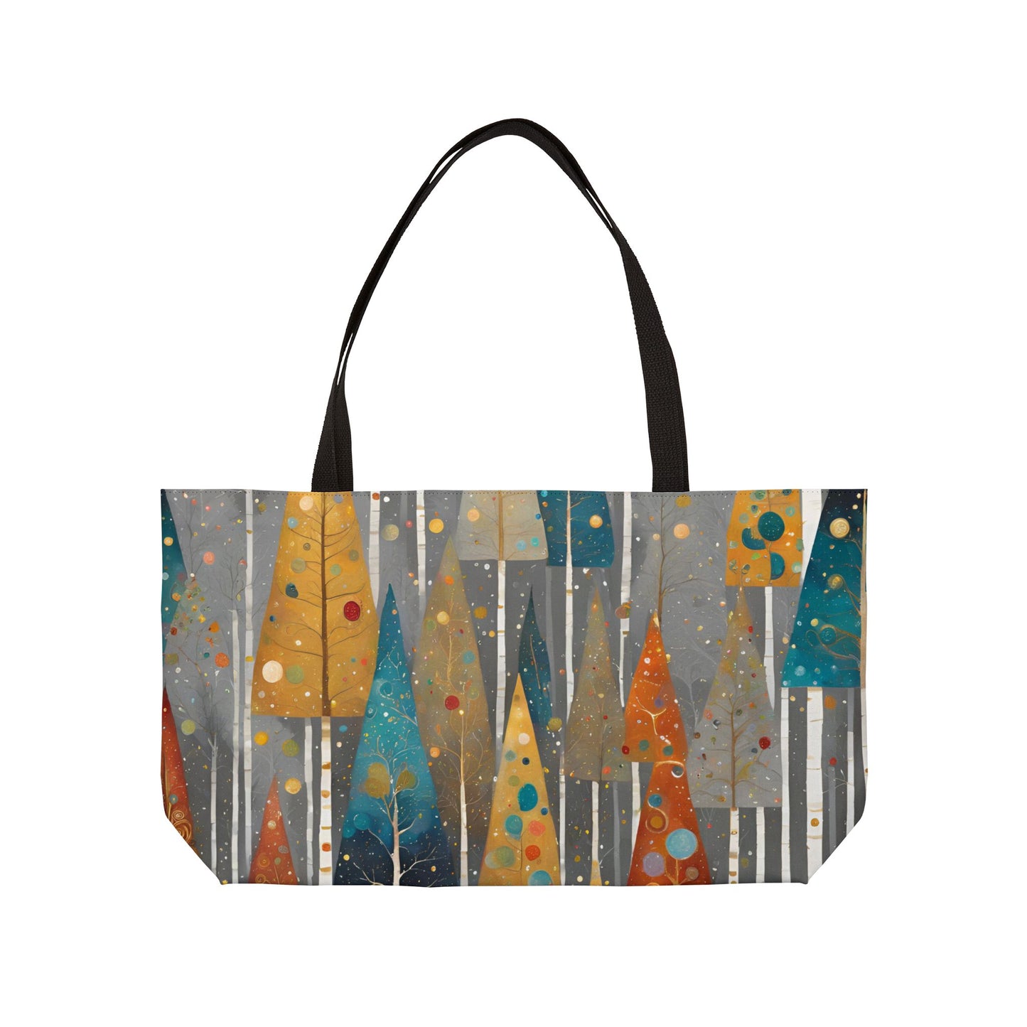 Vintage Christmas Trees Weekender Tote Bag