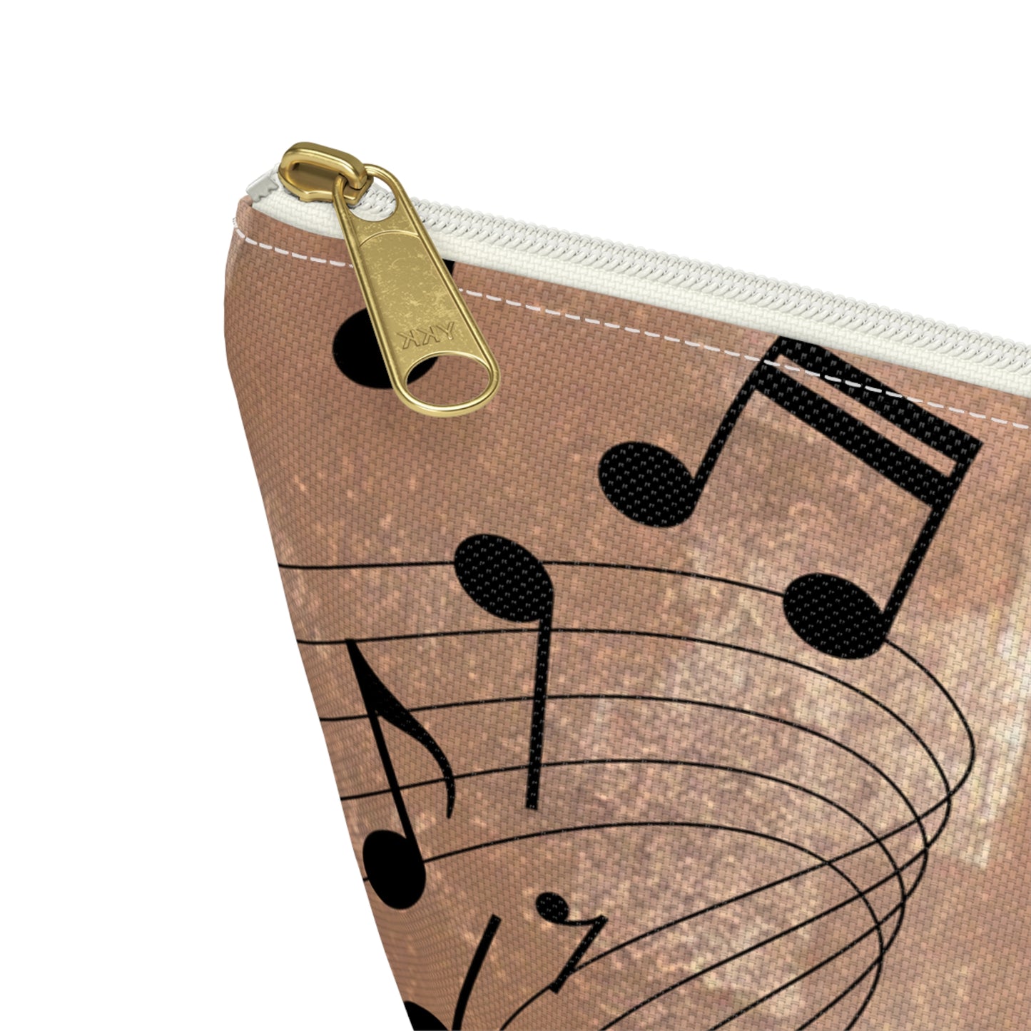 Music Notes Scuff Accessory Pouch w T-bottom