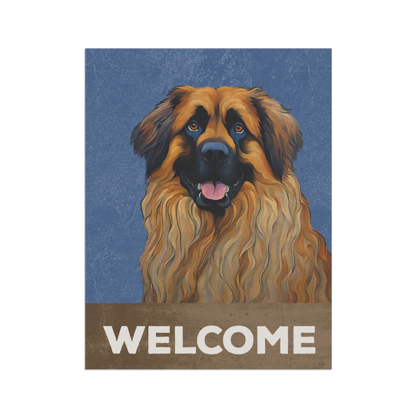 Leonberger Welcome 2-Sided Garden & House Flag/Banner