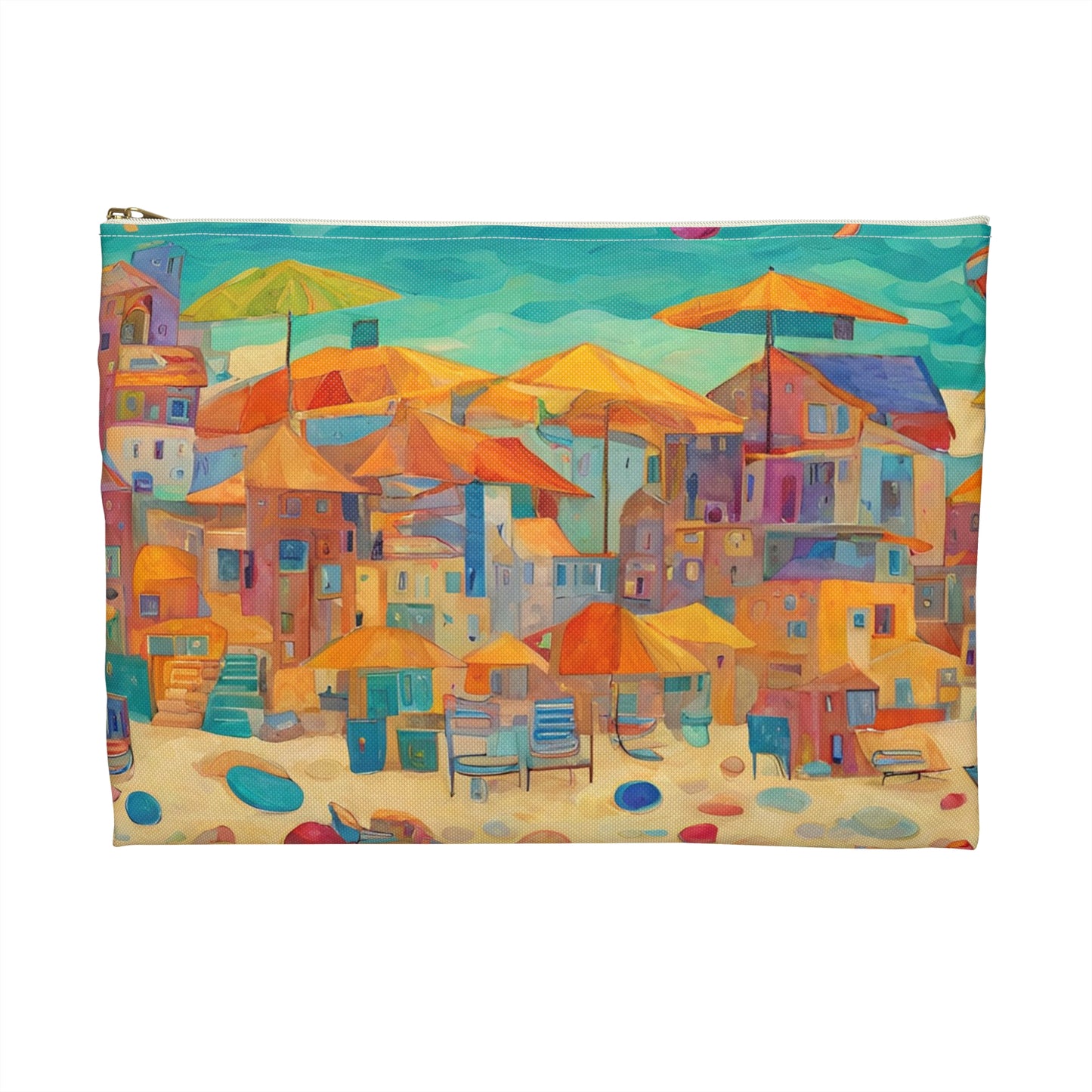 Seaside in Living Color Accessory Pouch