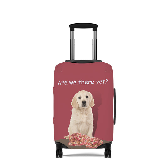 Golden Retriever Are We There yet? Luggage Cover