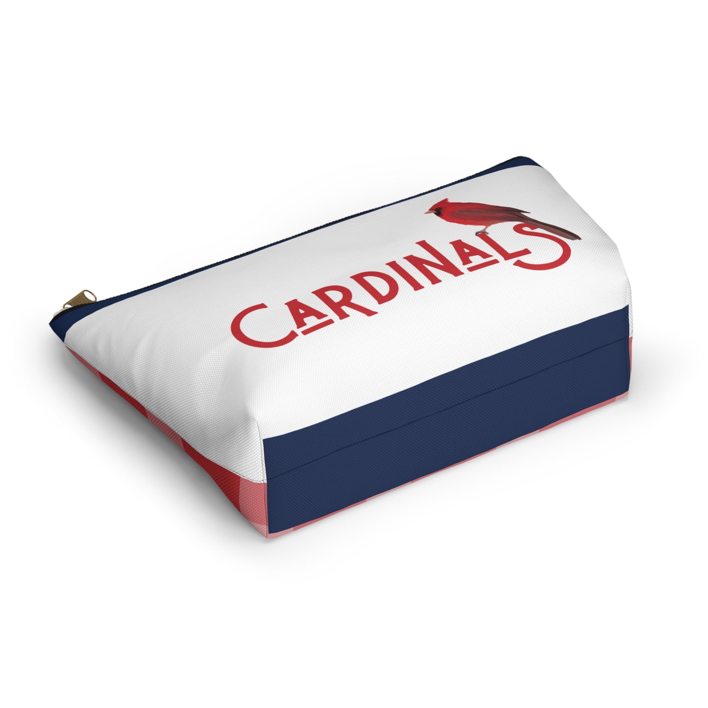 Red Plaid St Louis Cardinals Accessory Pouch w T-bottom