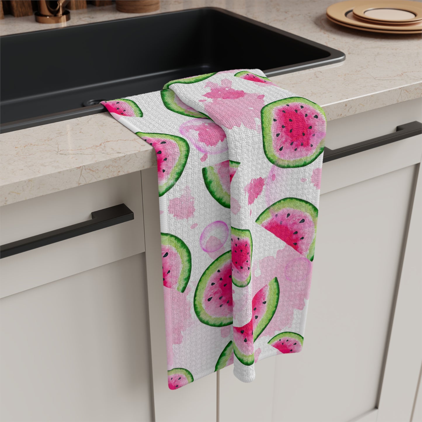 Watermelon Splash Microfiber Tea Towel