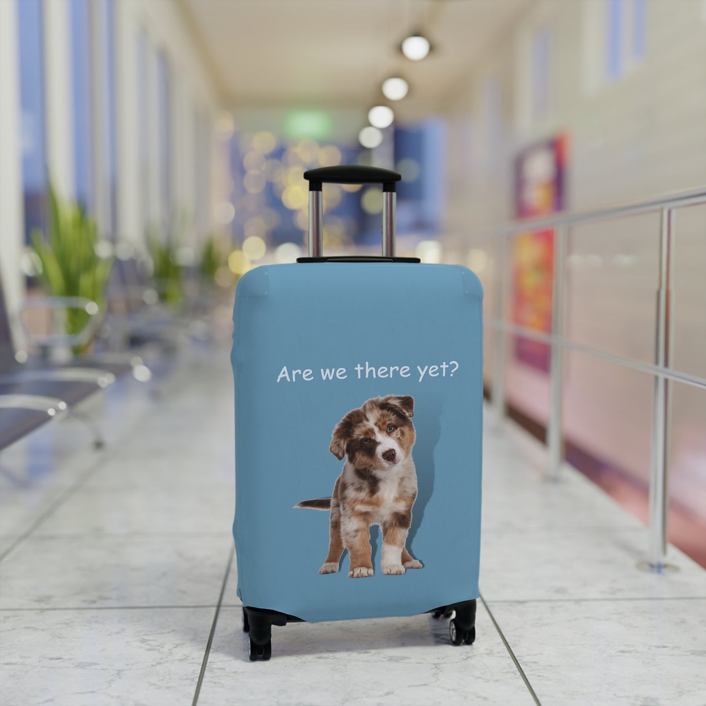 Australian Shepherd Are We There Yet? Luggage Cover