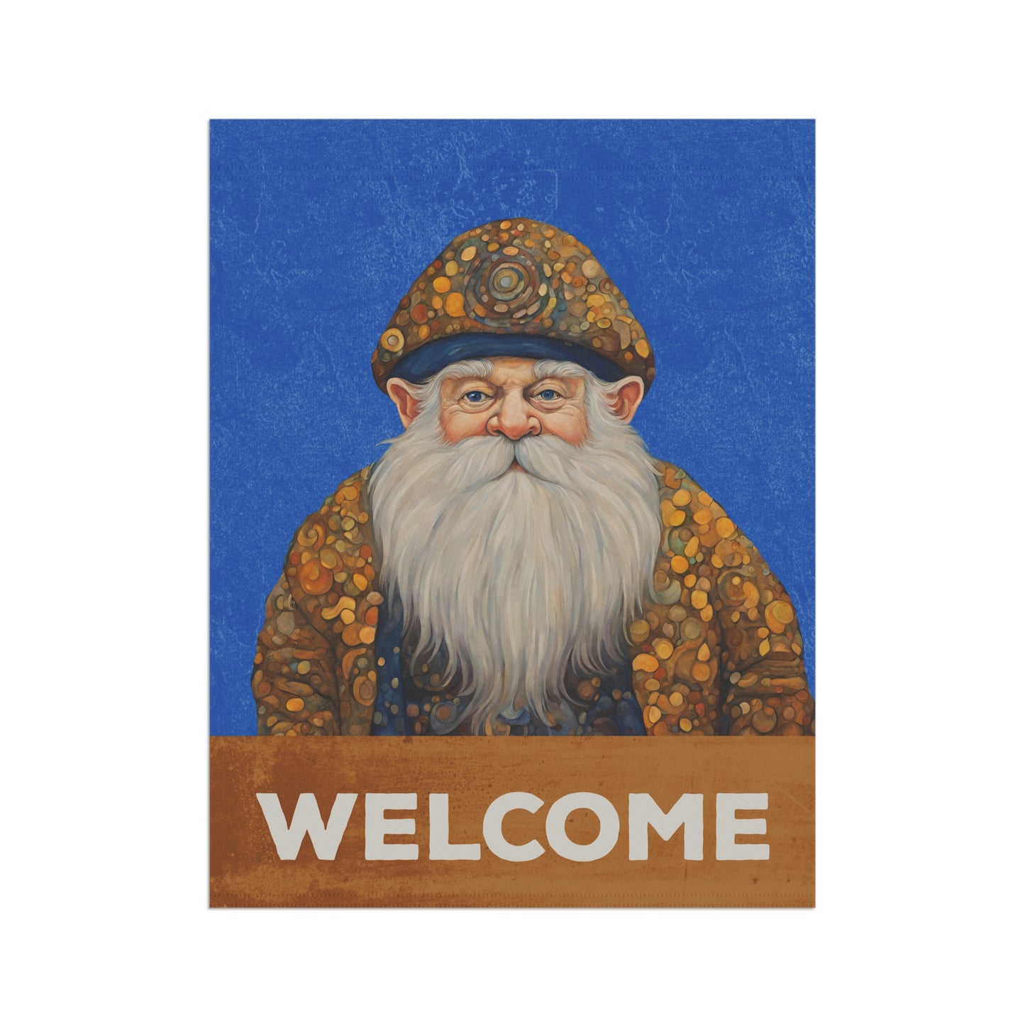 Gnome Welcome 2-Sided Garden & House Flag/Banner