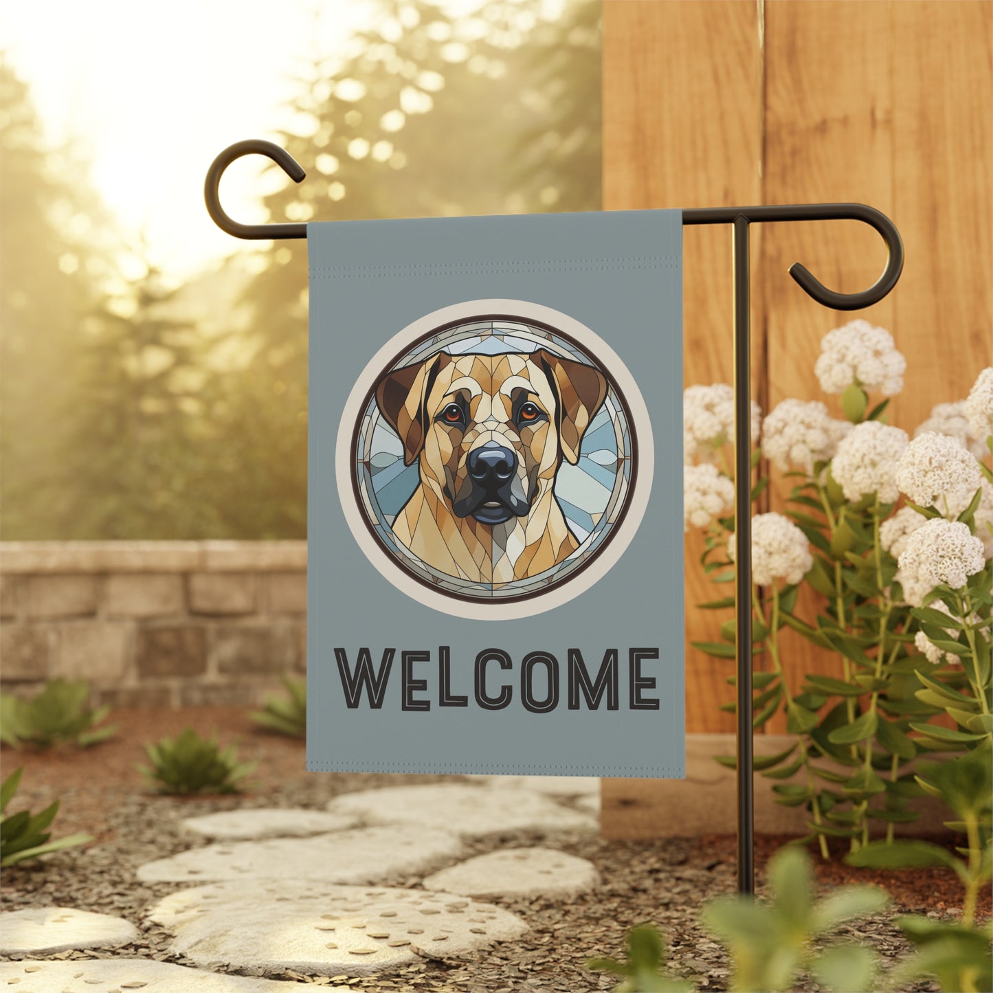 Anatolian Shepherd Welcome 2-Sided Garden & House Flag/Banner