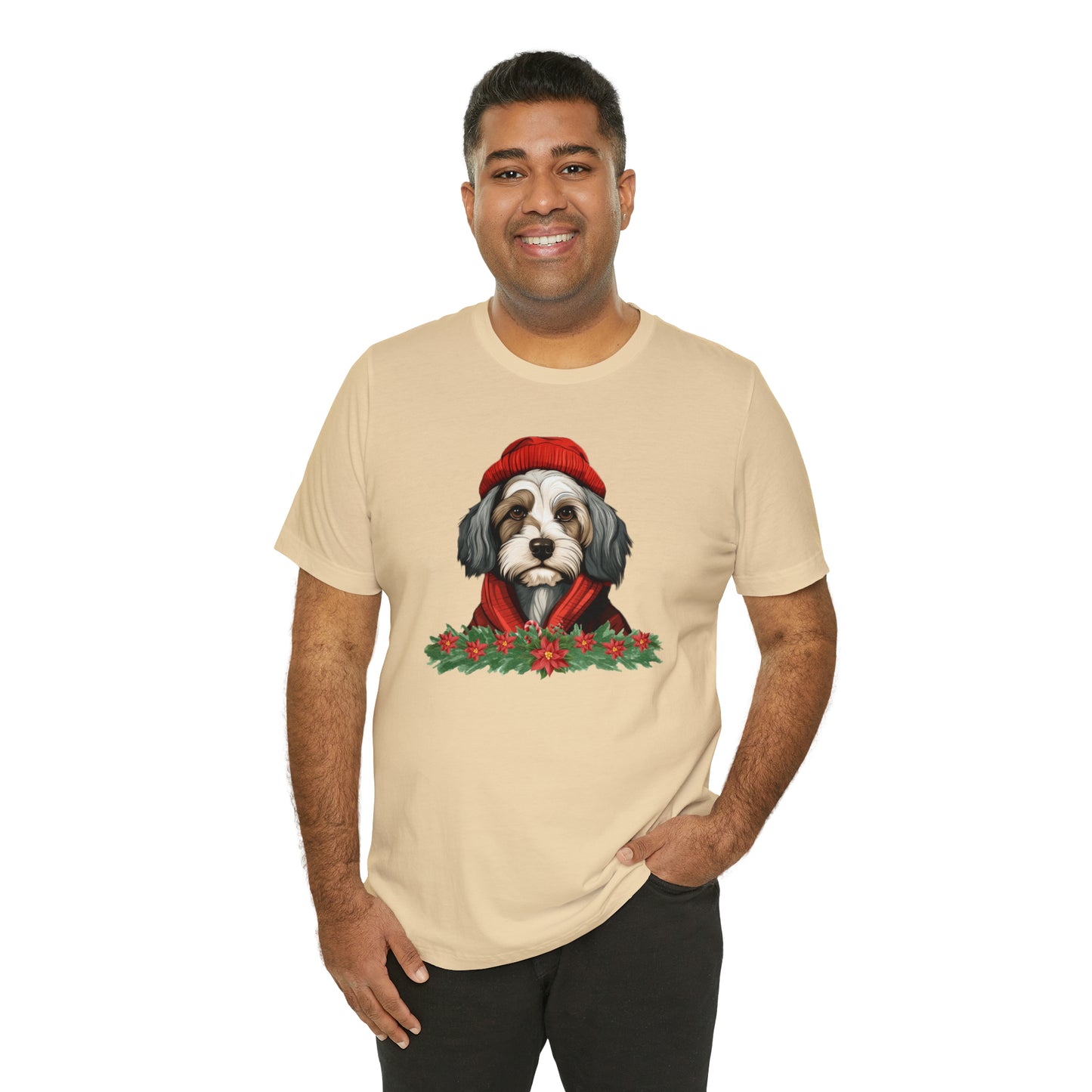 Havanese in Hat & Scarf Unisex Jersey Short Sleeve Tee