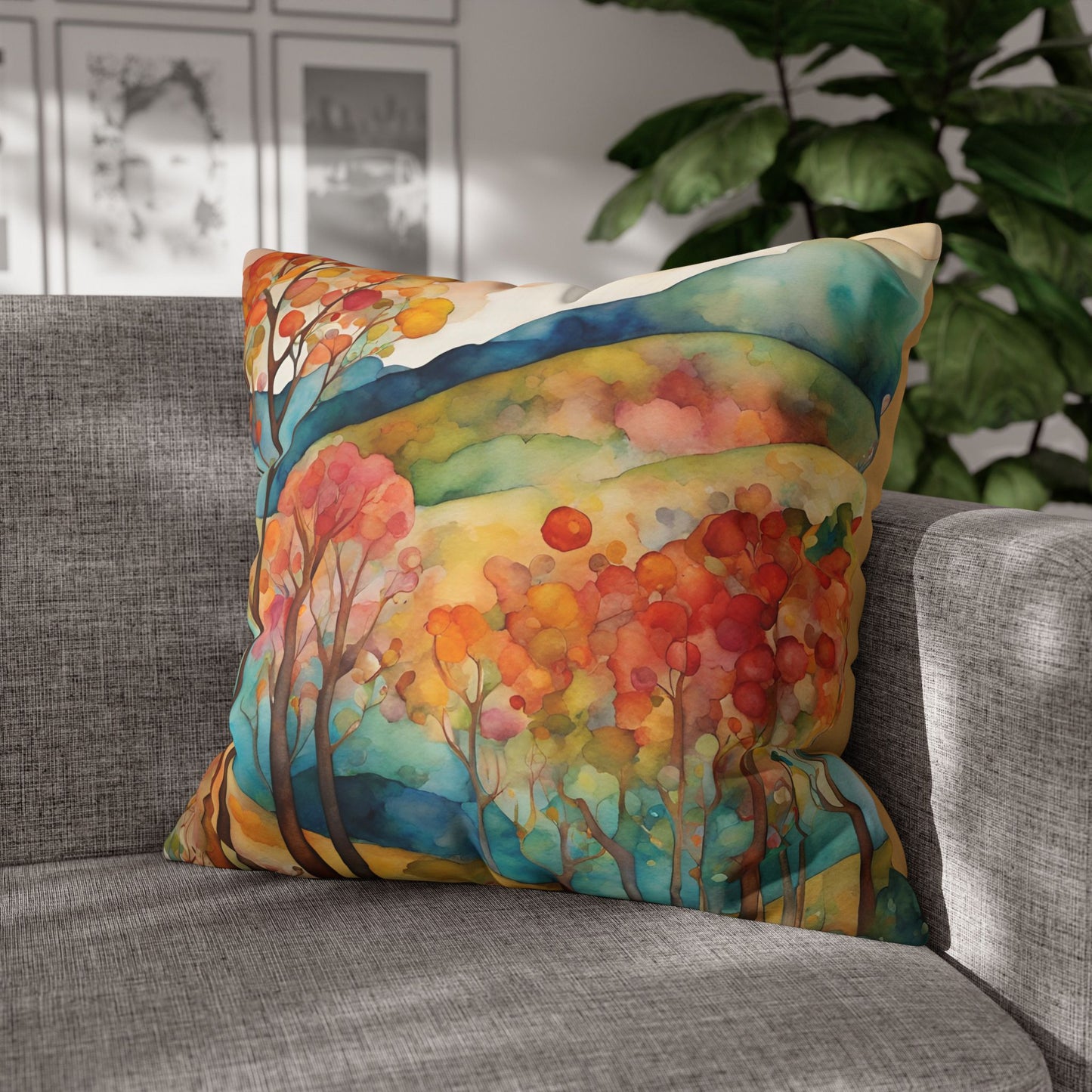 Guthrie Hills Square Poly Canvas Pillowcase