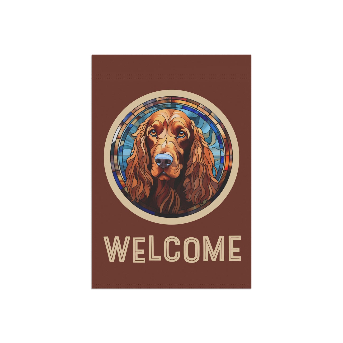 Irish Setter Welcome 2-Sided Garden & House Flag/Banner