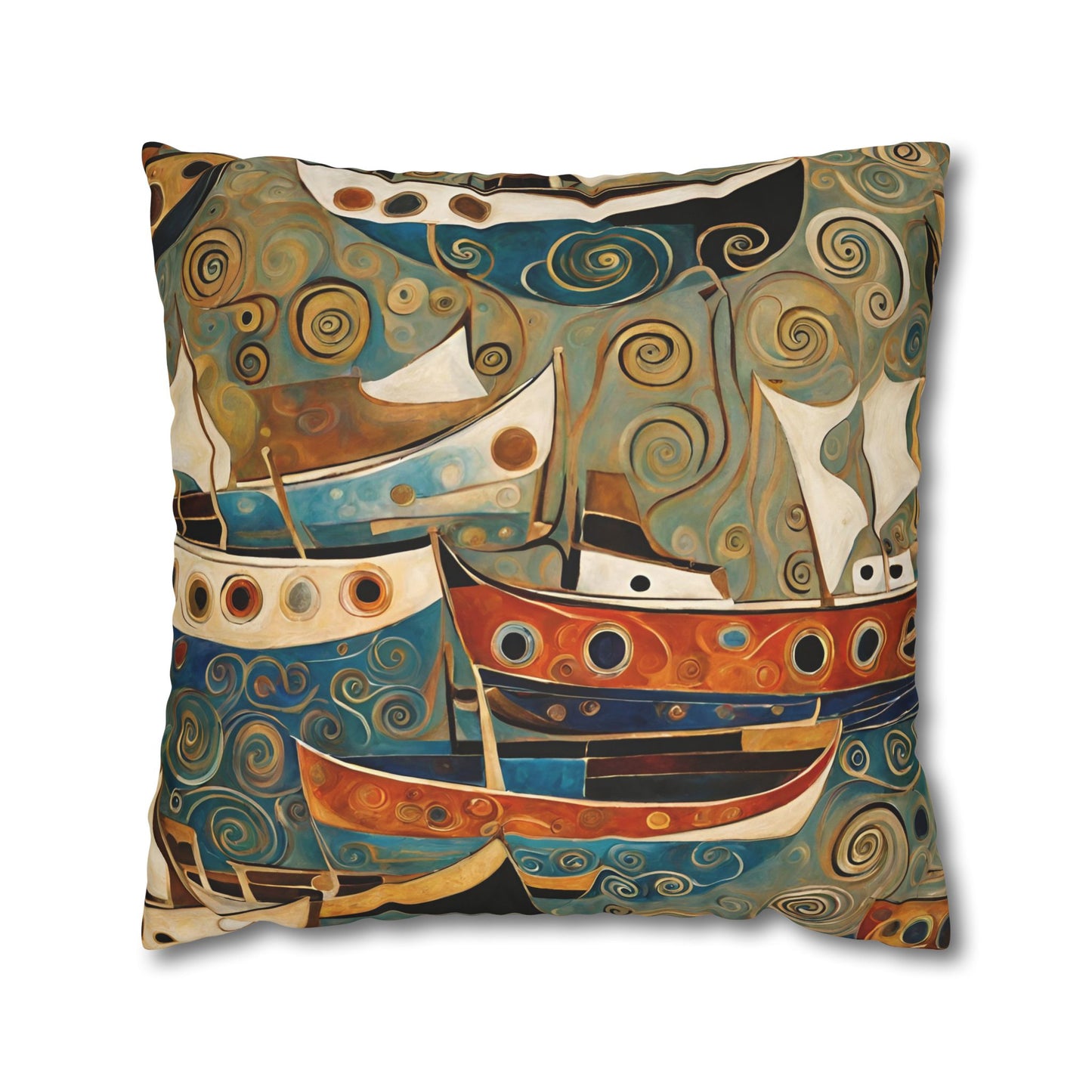 The Harbor Square Poly Canvas Pillowcase