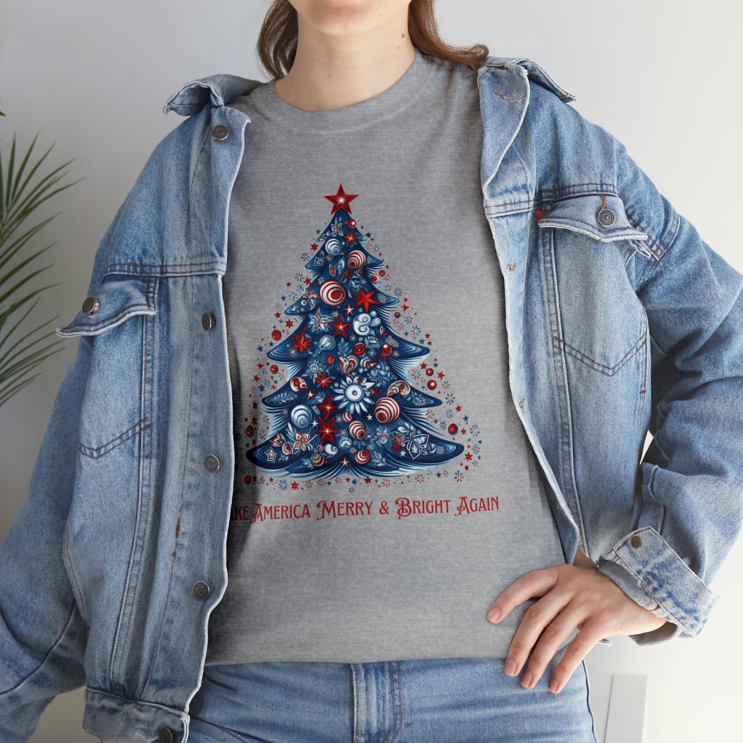 Make America Merry & Bright Again 2 Unisex Heavy Cotton Tee