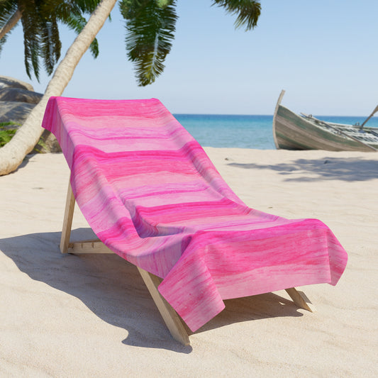 Fuchsia Swash Beach Towel