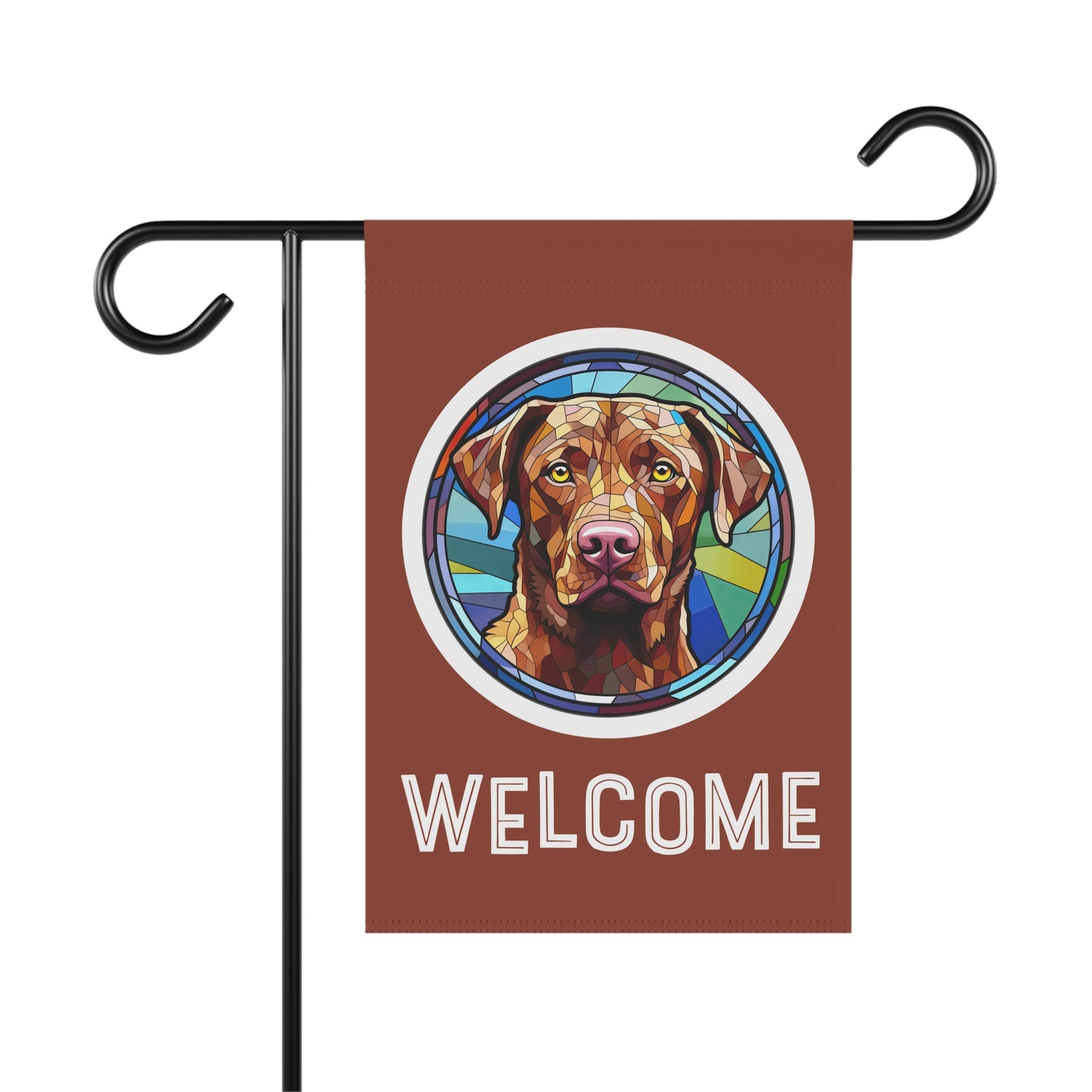 Chesapeake Bay Retriever Welcome 2-Sided Garden & House Flag/Banner