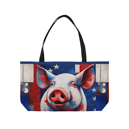 All American Pig Weekender Tote Bag