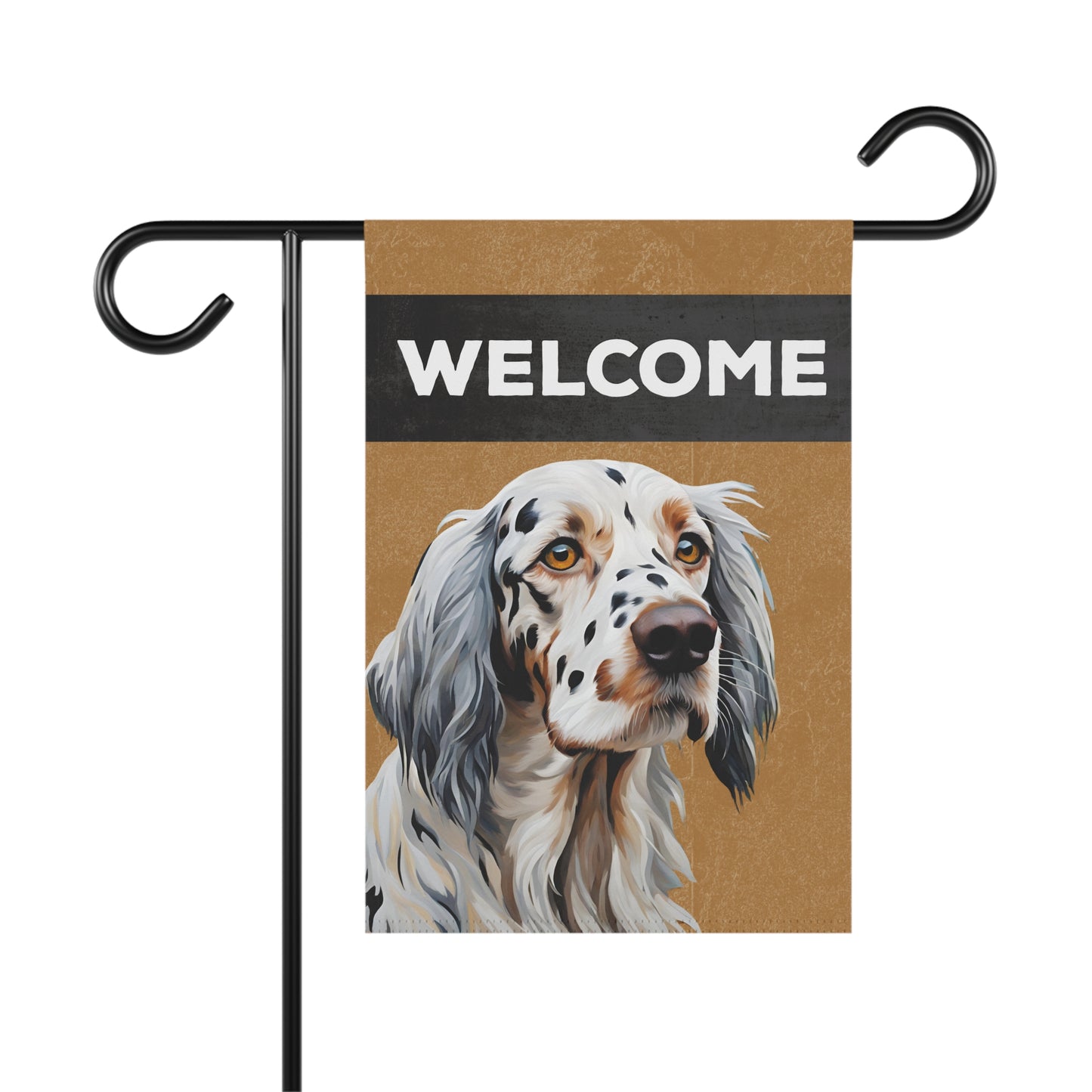 English Setter Welcome 2-Sided Garden & House Flag/Banner