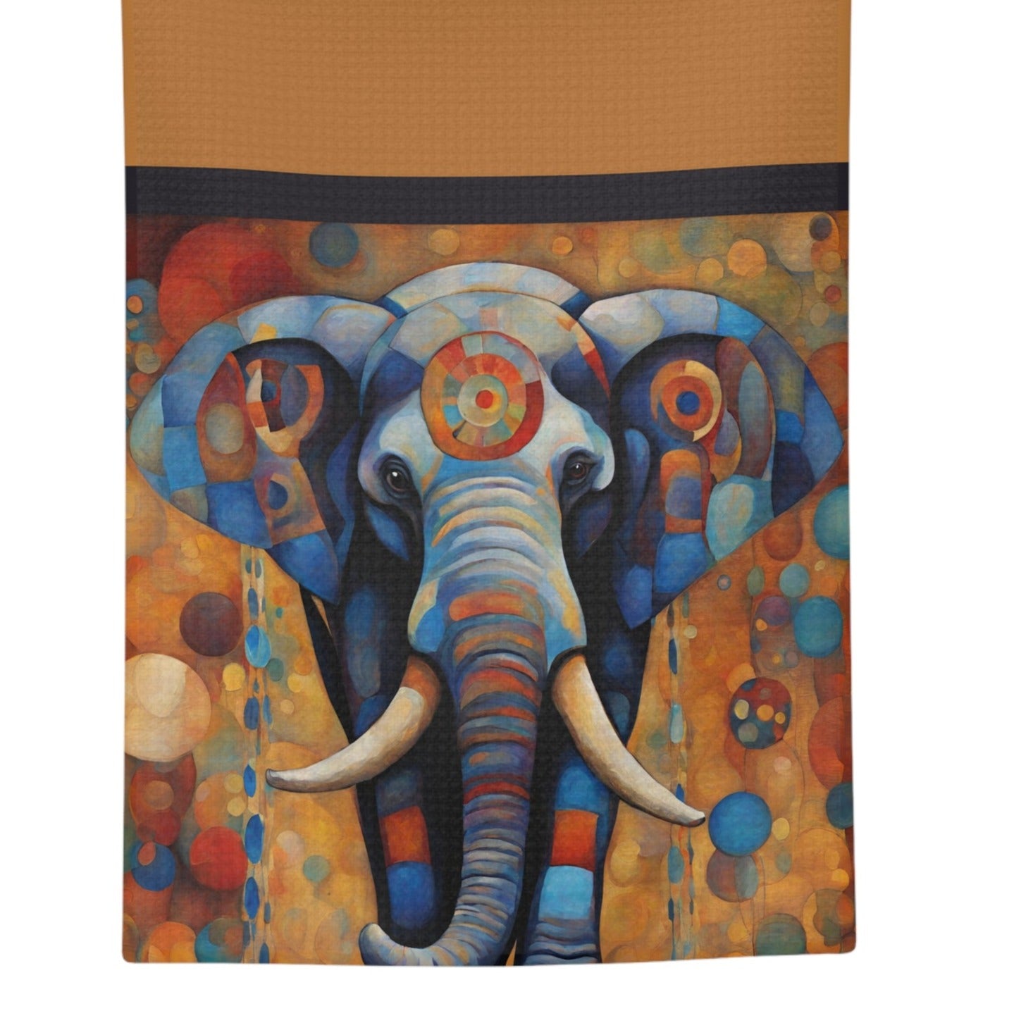 Elephant Hippie Microfiber Tea Towel