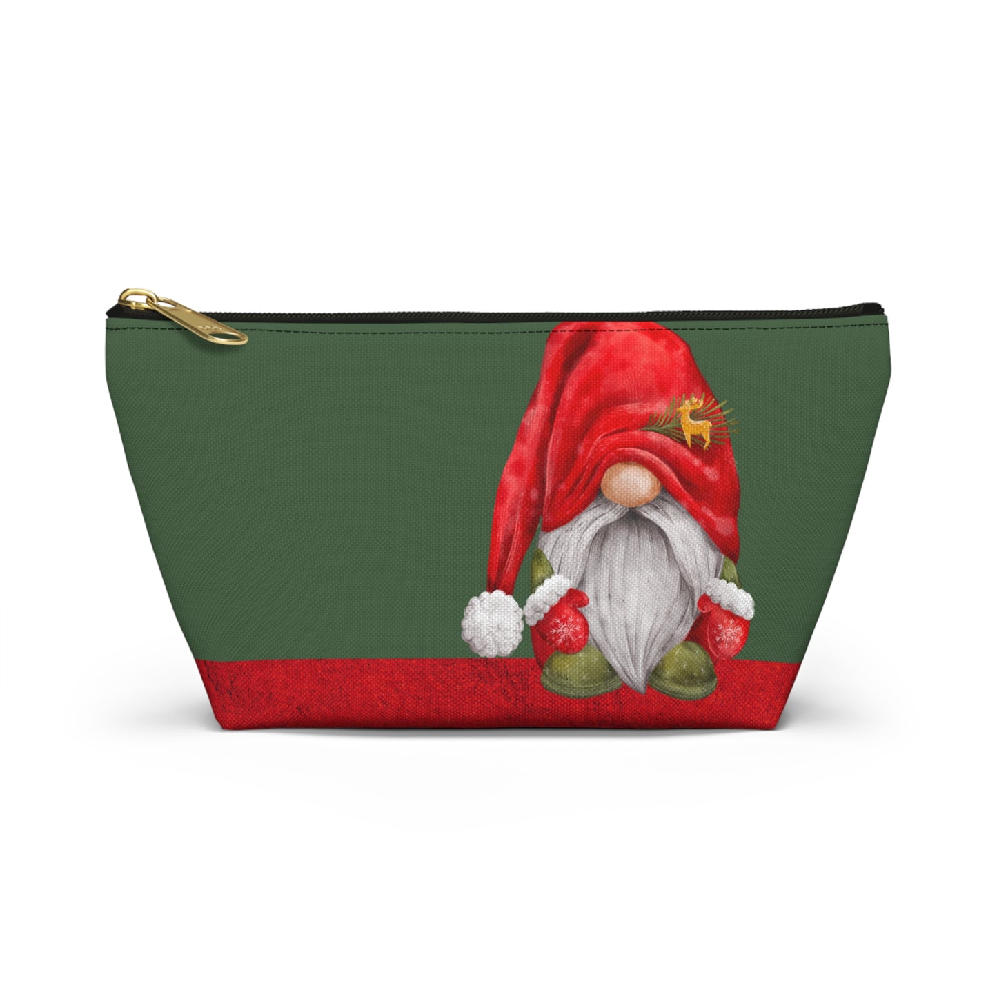 Gnome Santa Accessory Pouch w T-bottom