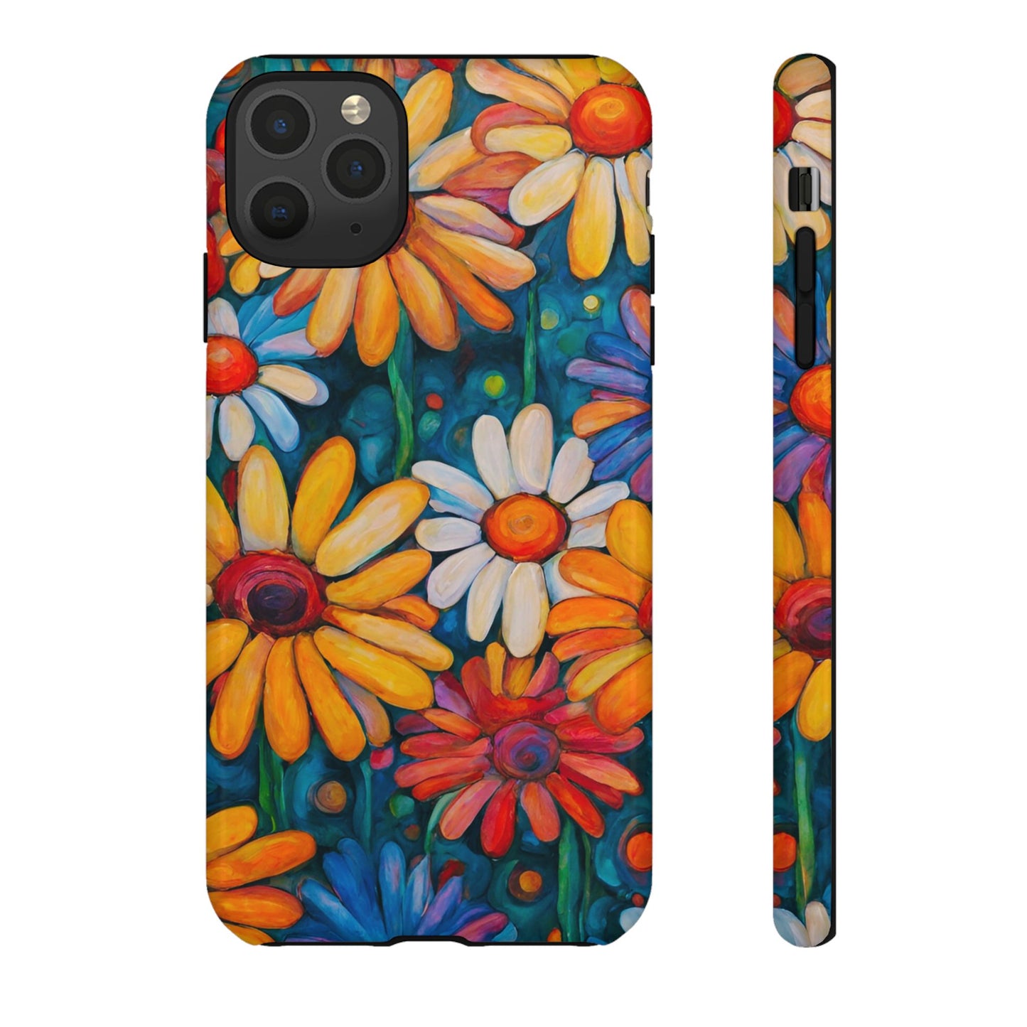 Crazy Daisies iPhone Samsung Galaxy Google Pixel Tough Cases