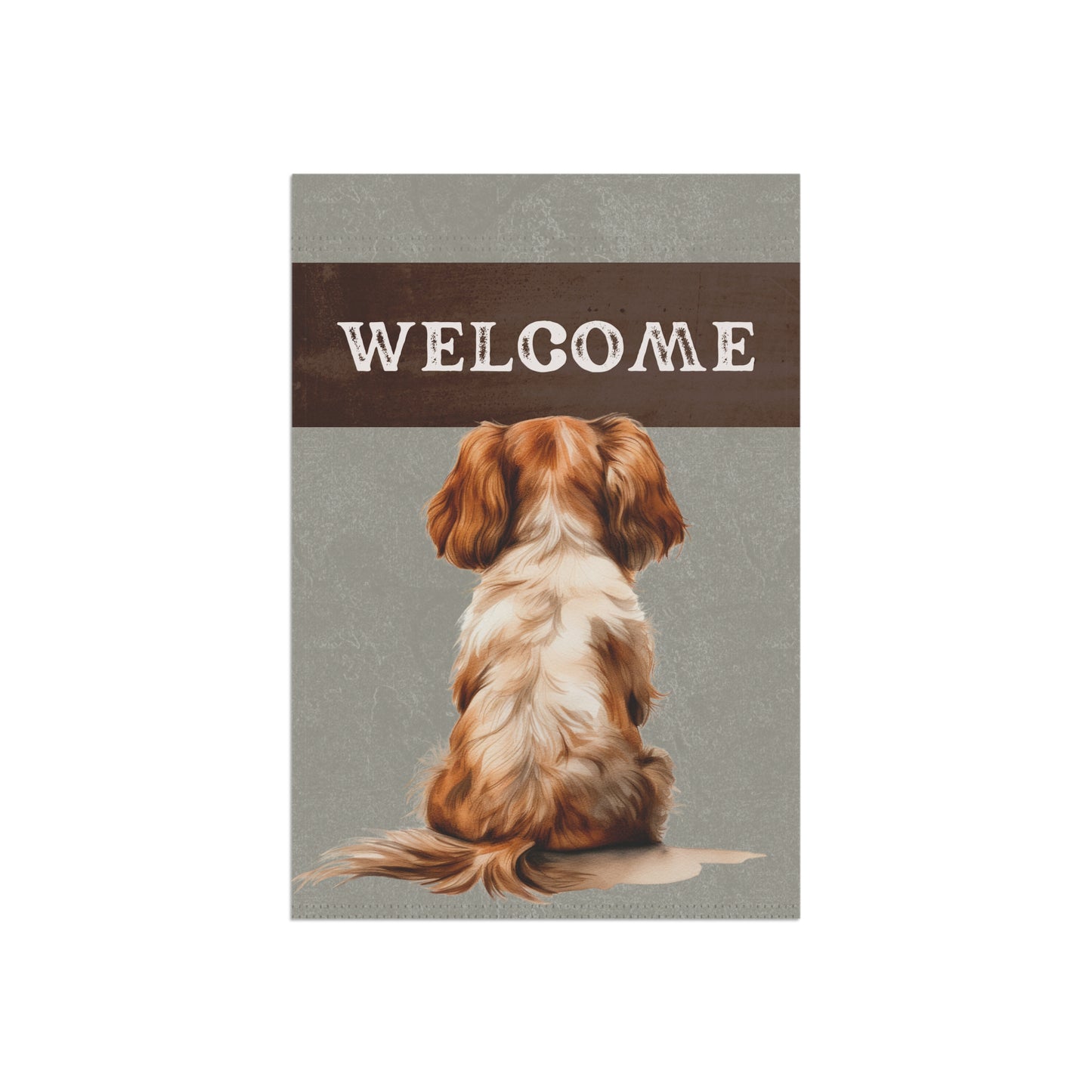 Cavalier King Charles Welcome 2-Sided Garden & House Flag/Banner