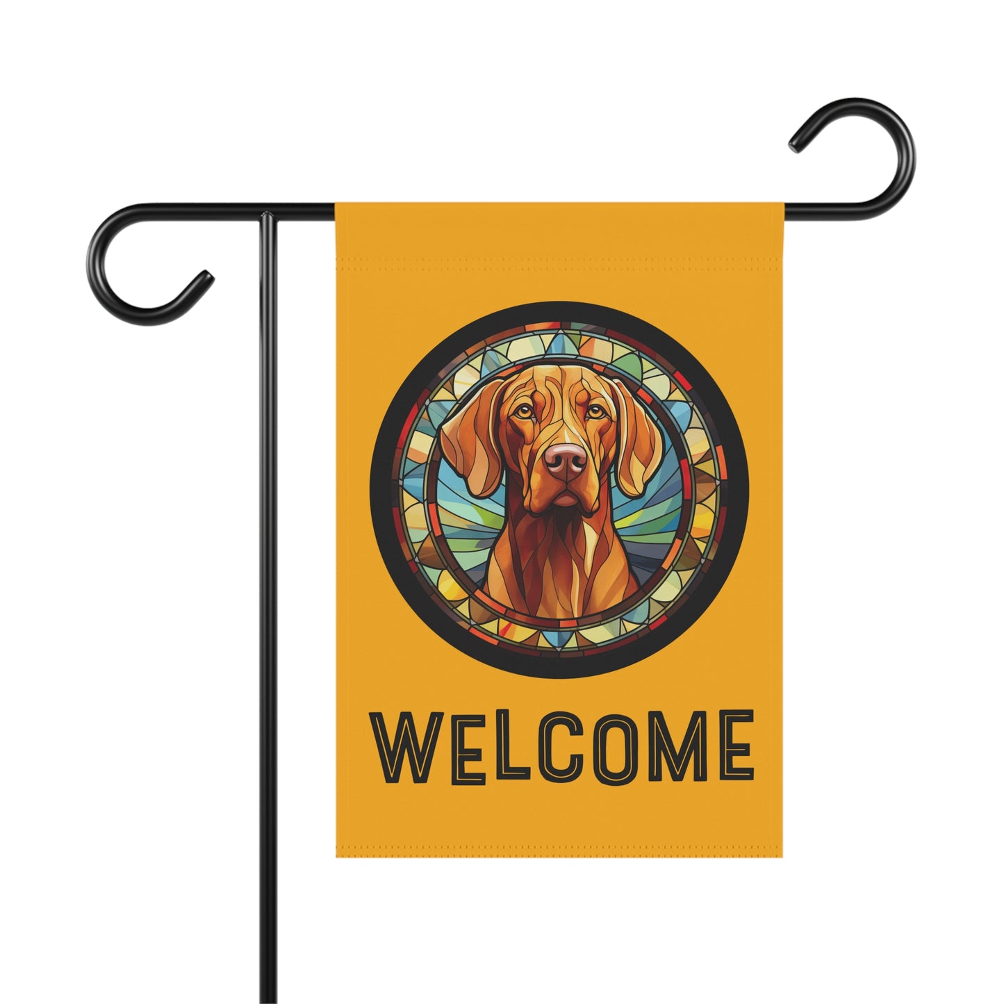 Viszla Welcome 2-Sided Garden & House Flag/Banner