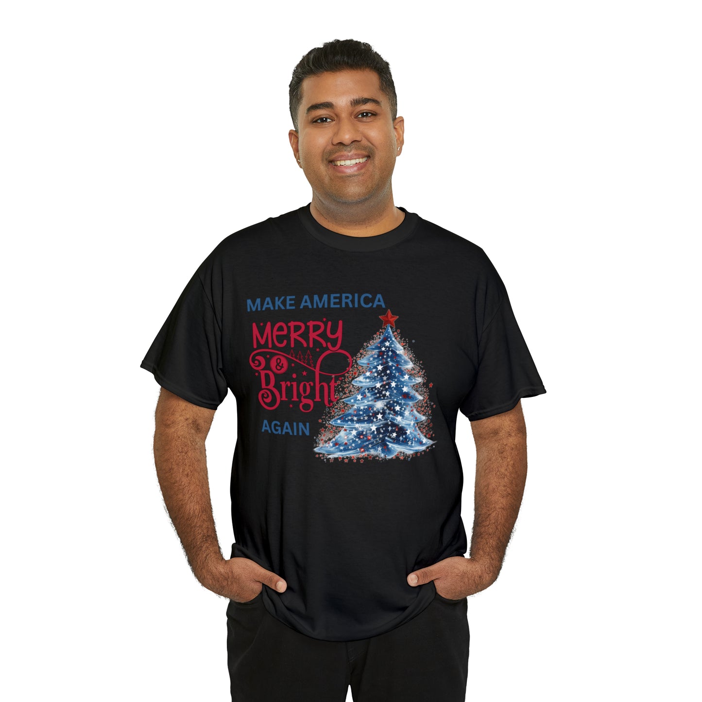 Make America Merry & Bright Again 1 Unisex Heavy Cotton Tee