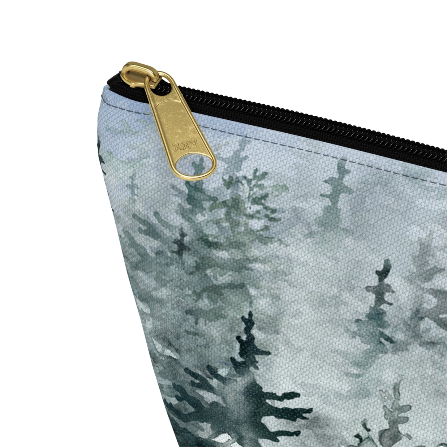 Evergreens in Winter Accessory Pouch w T-bottom