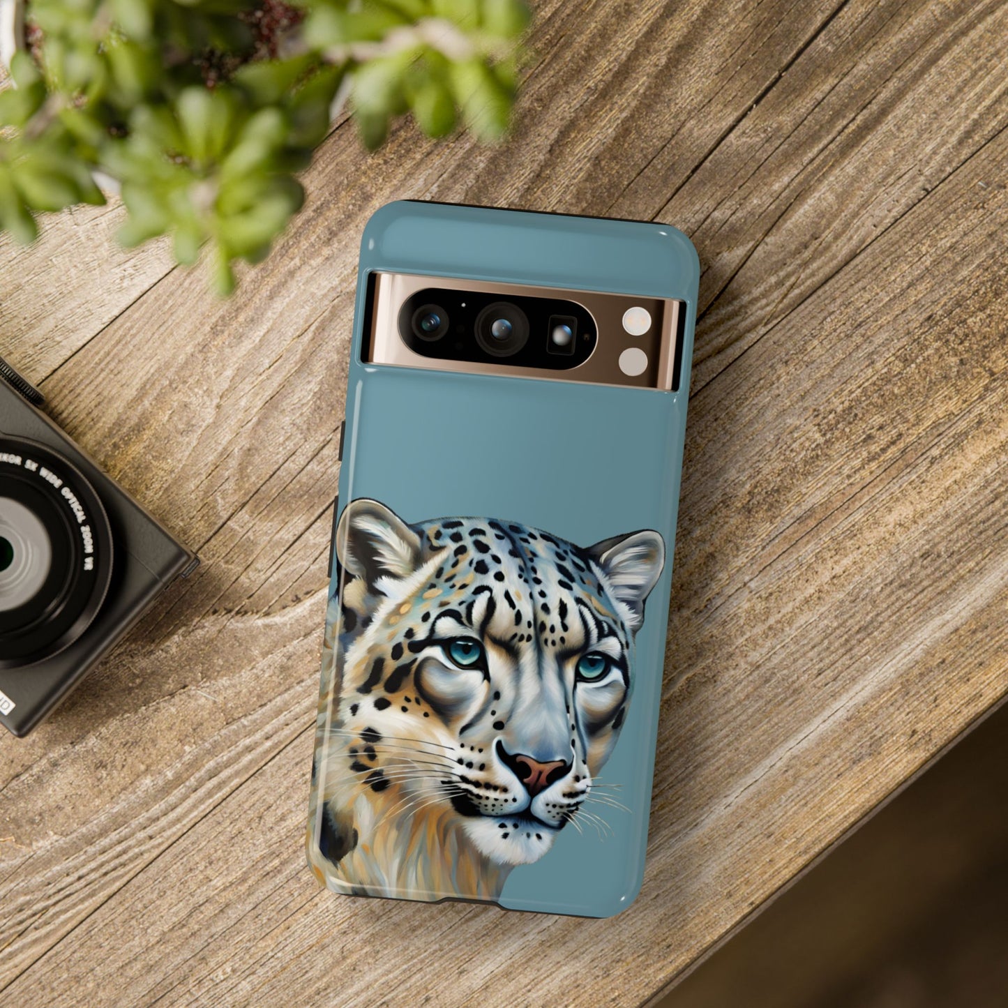 Snow Leopard iPhone Samsung Galaxy Google Pixel Tough Cases