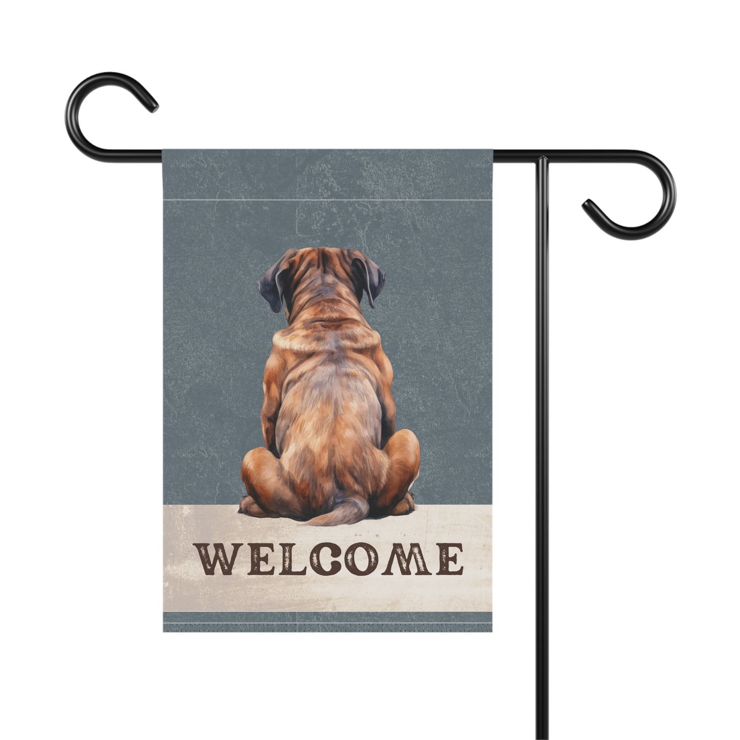 Mastiff Welcome 2-Sided Garden & House Flag/Banner