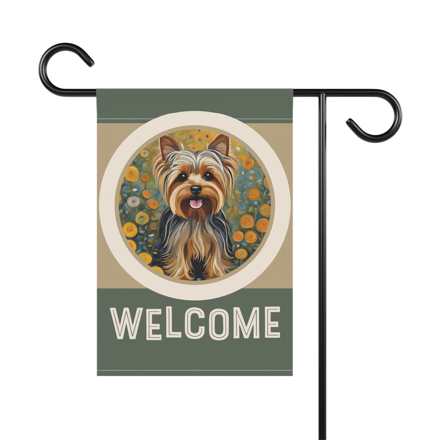 Yorkshire Terrier Welcome 2-Sided Garden & House Flag/Banner