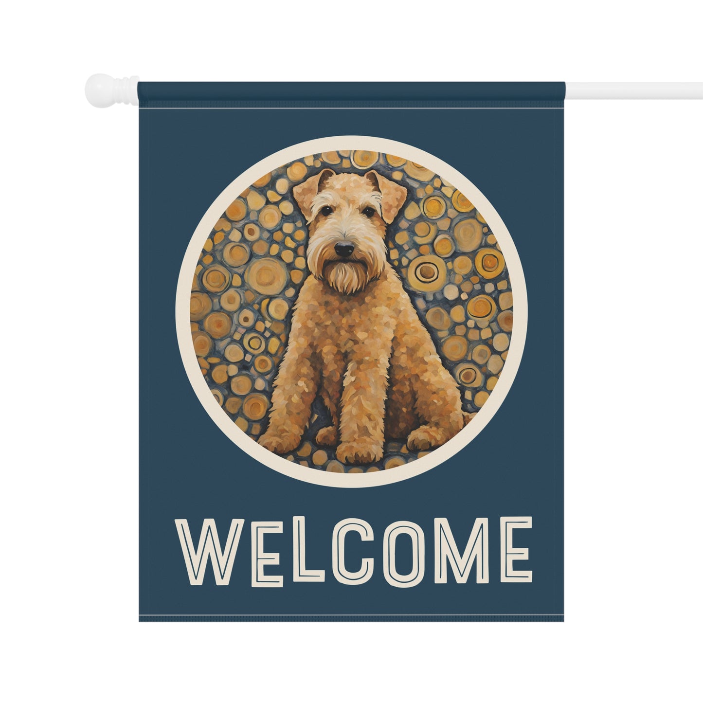 Lakeland Terrier Welcome 2-Sided Garden & House Flag/Banner