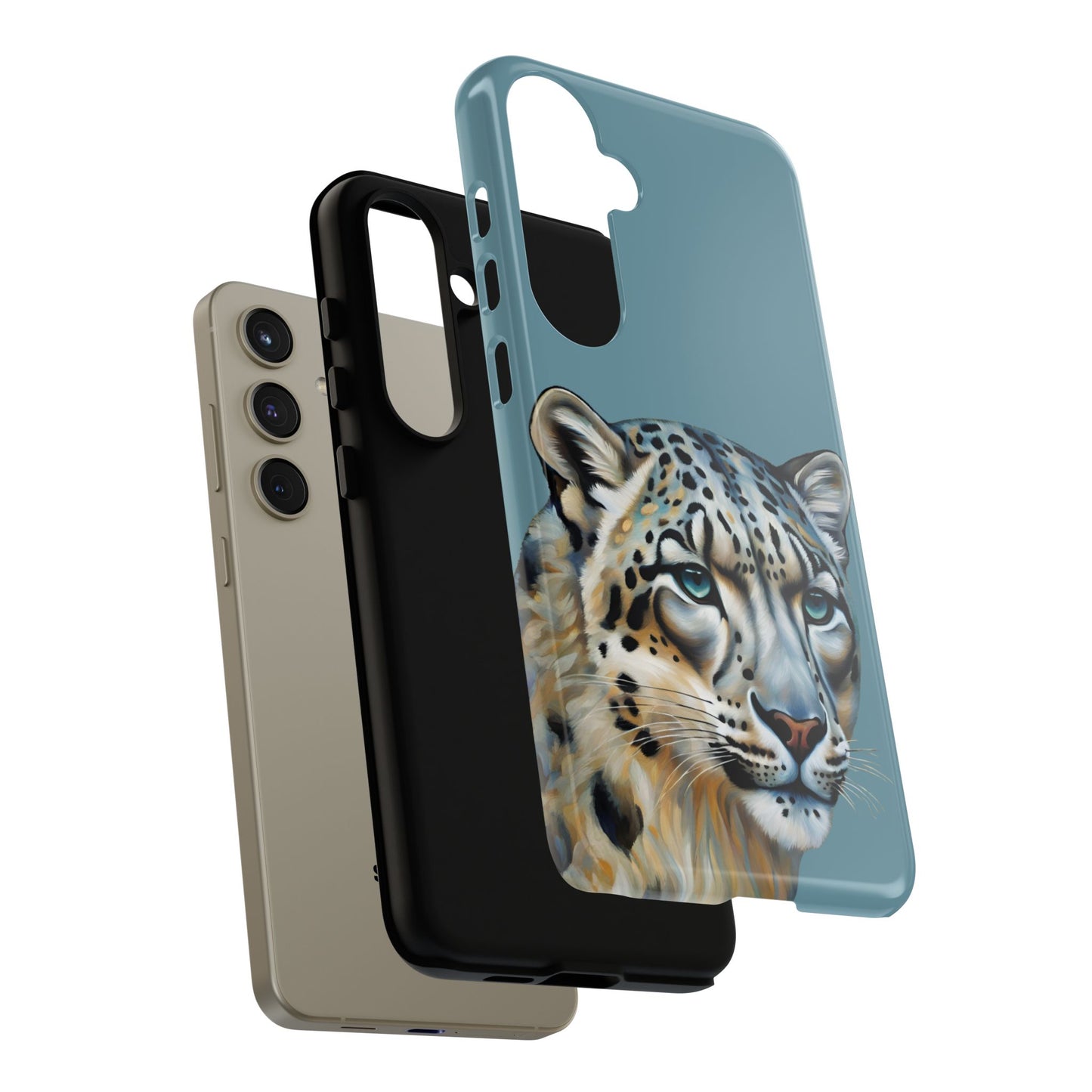 Snow Leopard iPhone Samsung Galaxy Google Pixel Tough Cases