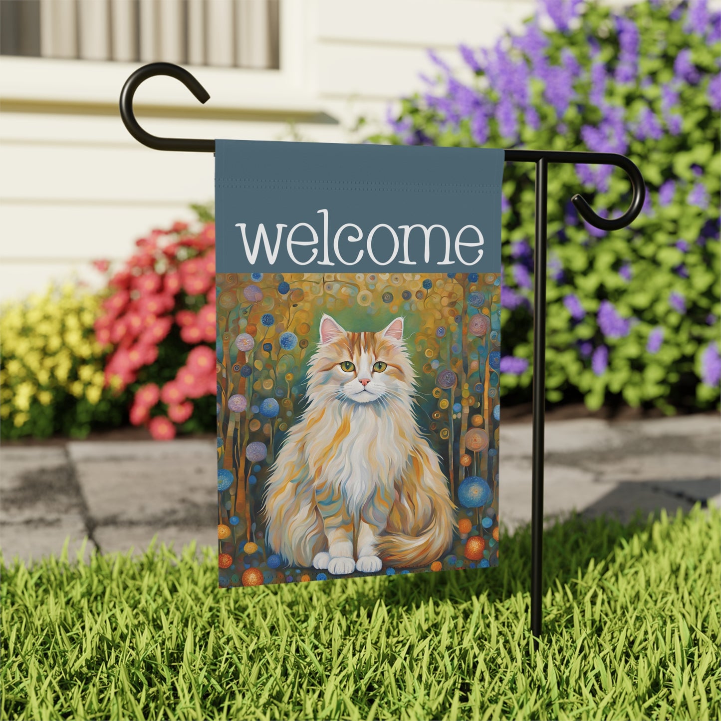 Ragdoll Cat Welcome 2-Sided Garden & House Flag/Banner