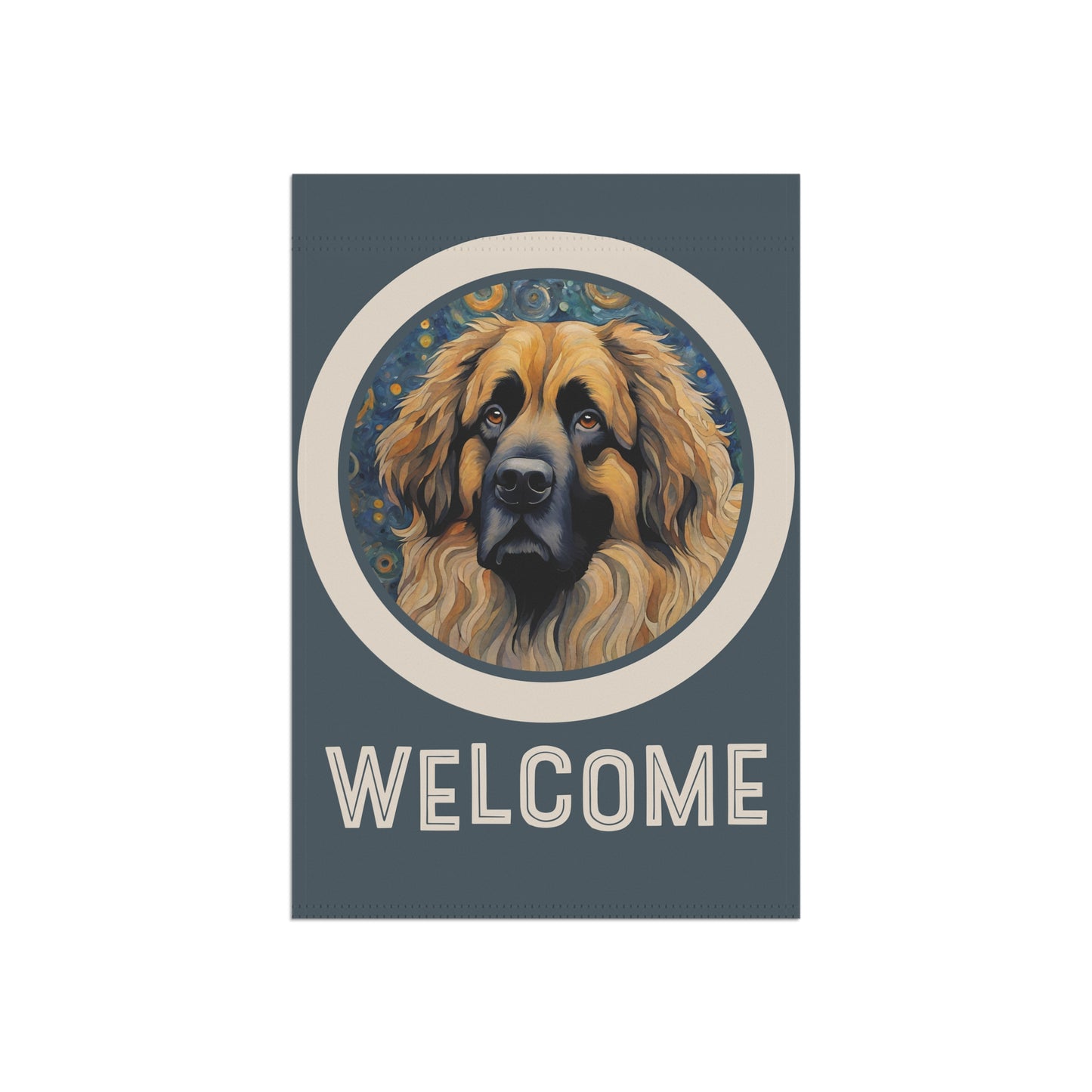 Leonberger Welcome 2-Sided Garden & House Flag/Banner