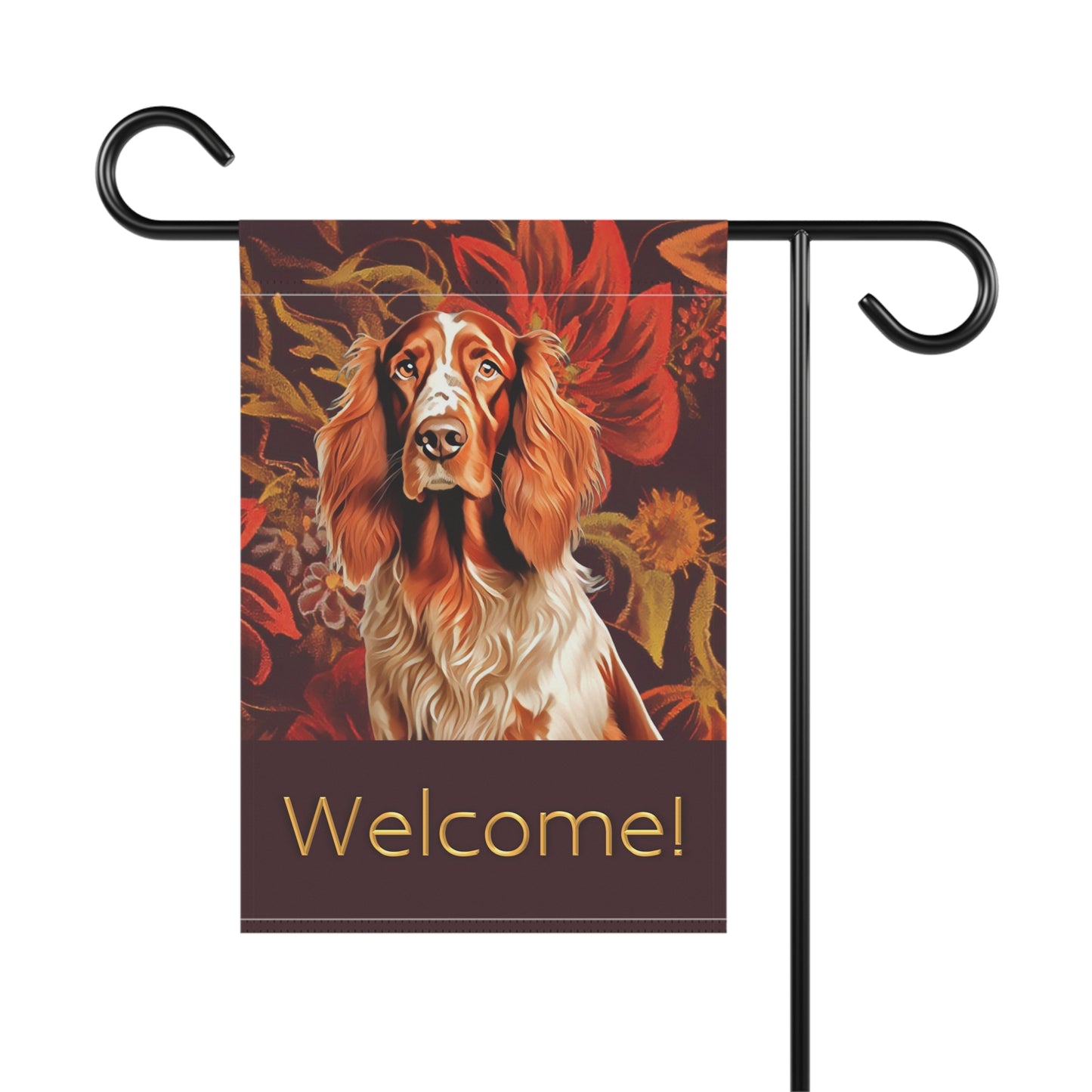 Irish Setter Welcome 2-Sided Garden & House Flag/Banner