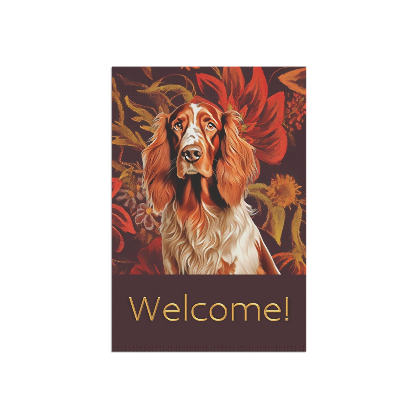 Irish Setter Welcome 2-Sided Garden & House Flag/Banner