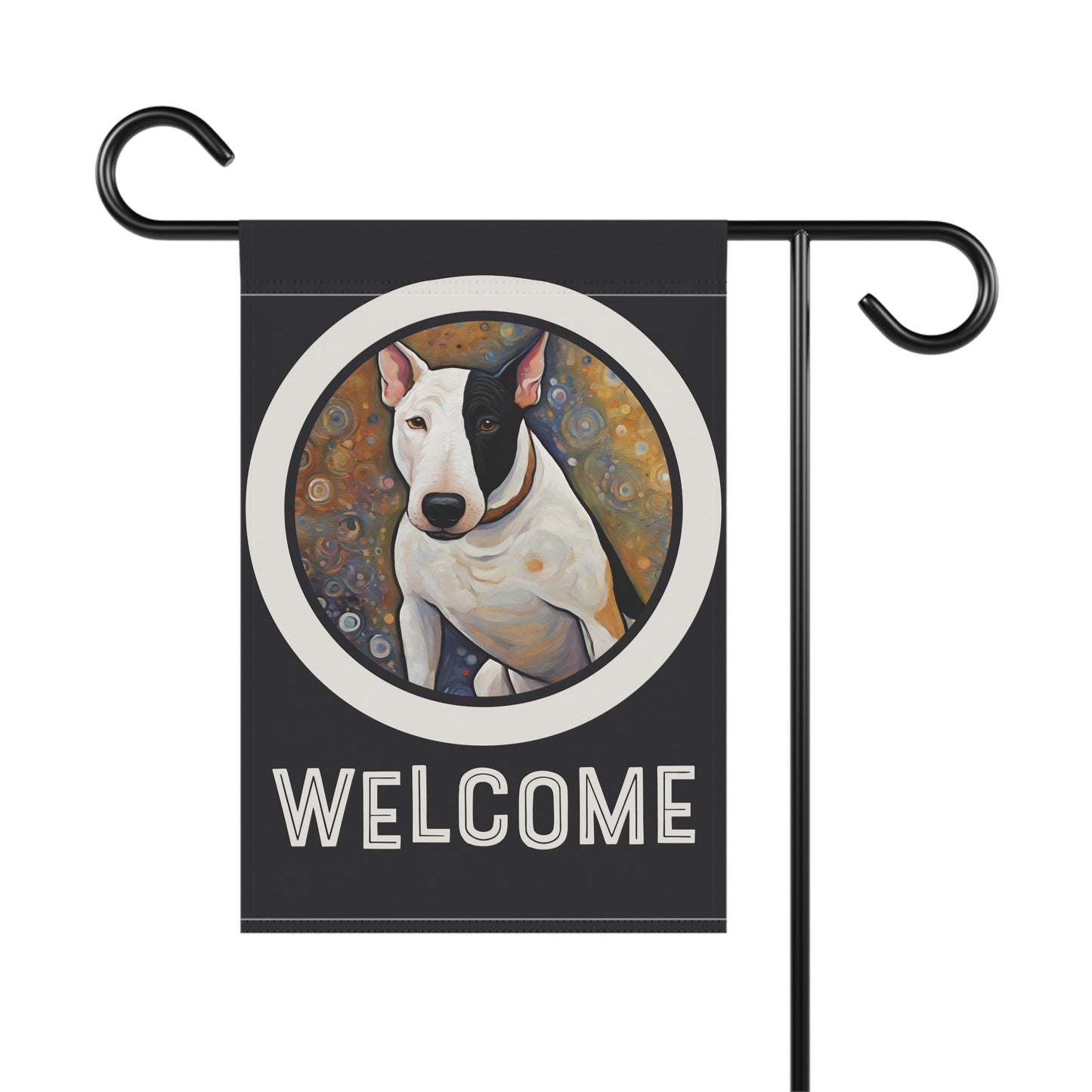 Bull Terrier Welcome 2-Sided Garden & House Flag/Banner