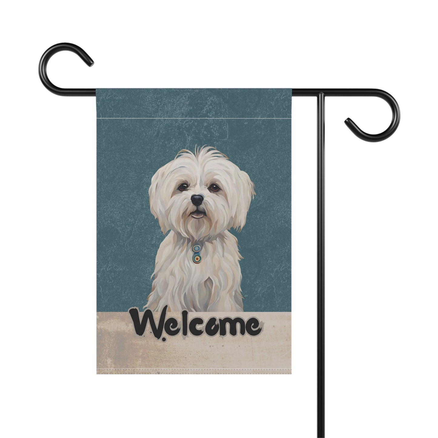 Maltese Welcome 2-Sided Garden & House Flag/Banner