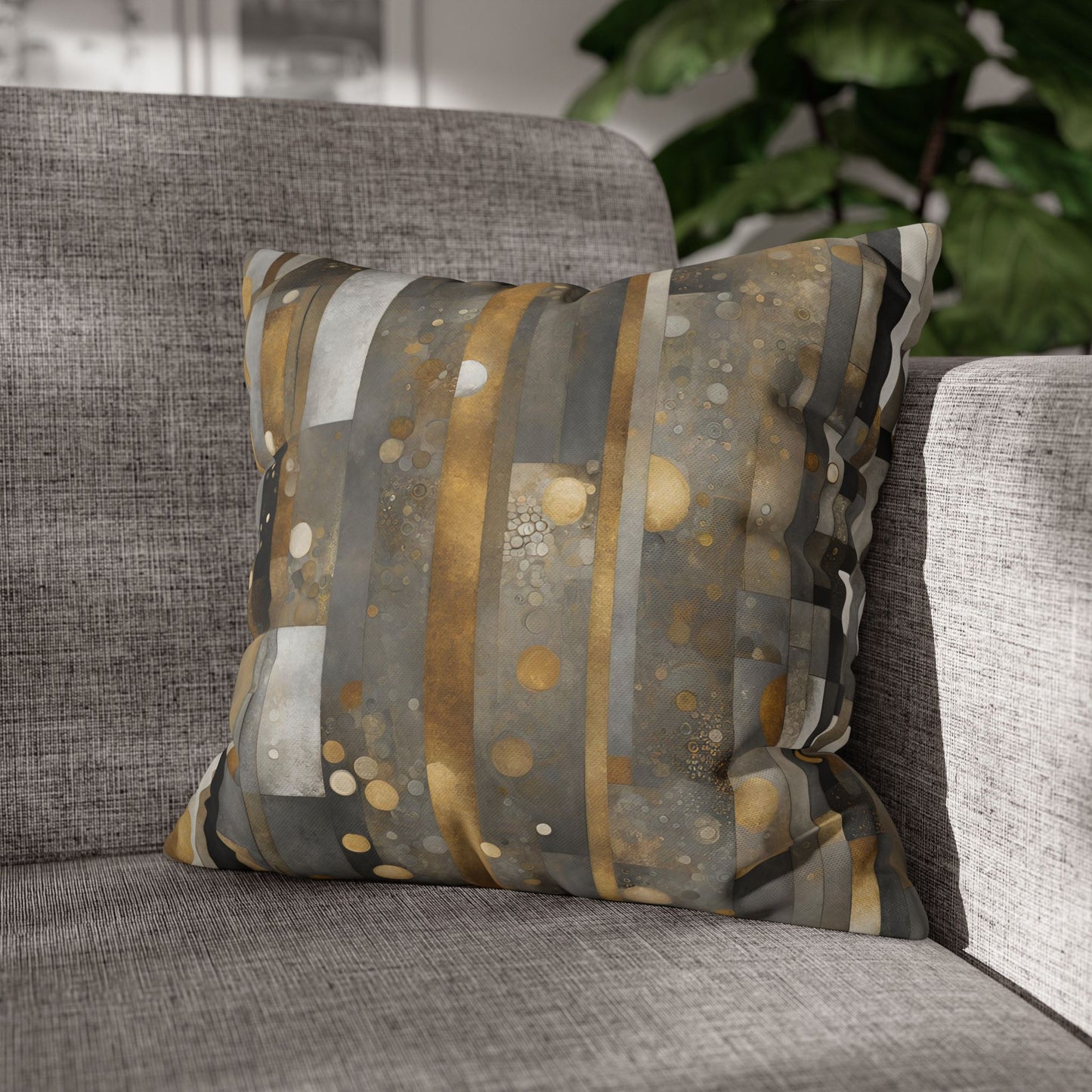 Chesterfield Abstract Square Poly Canvas Pillowcase