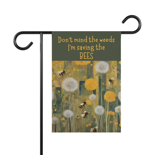 Saving the Bees 2-Sided Garden Flag/Banner