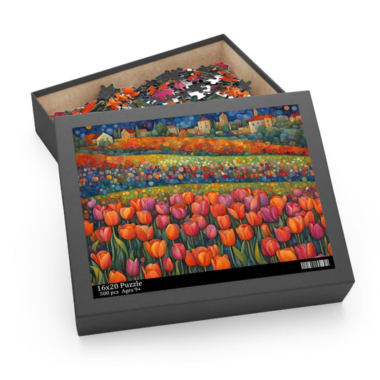 Tulip Fields Puzzle (500-Piece)