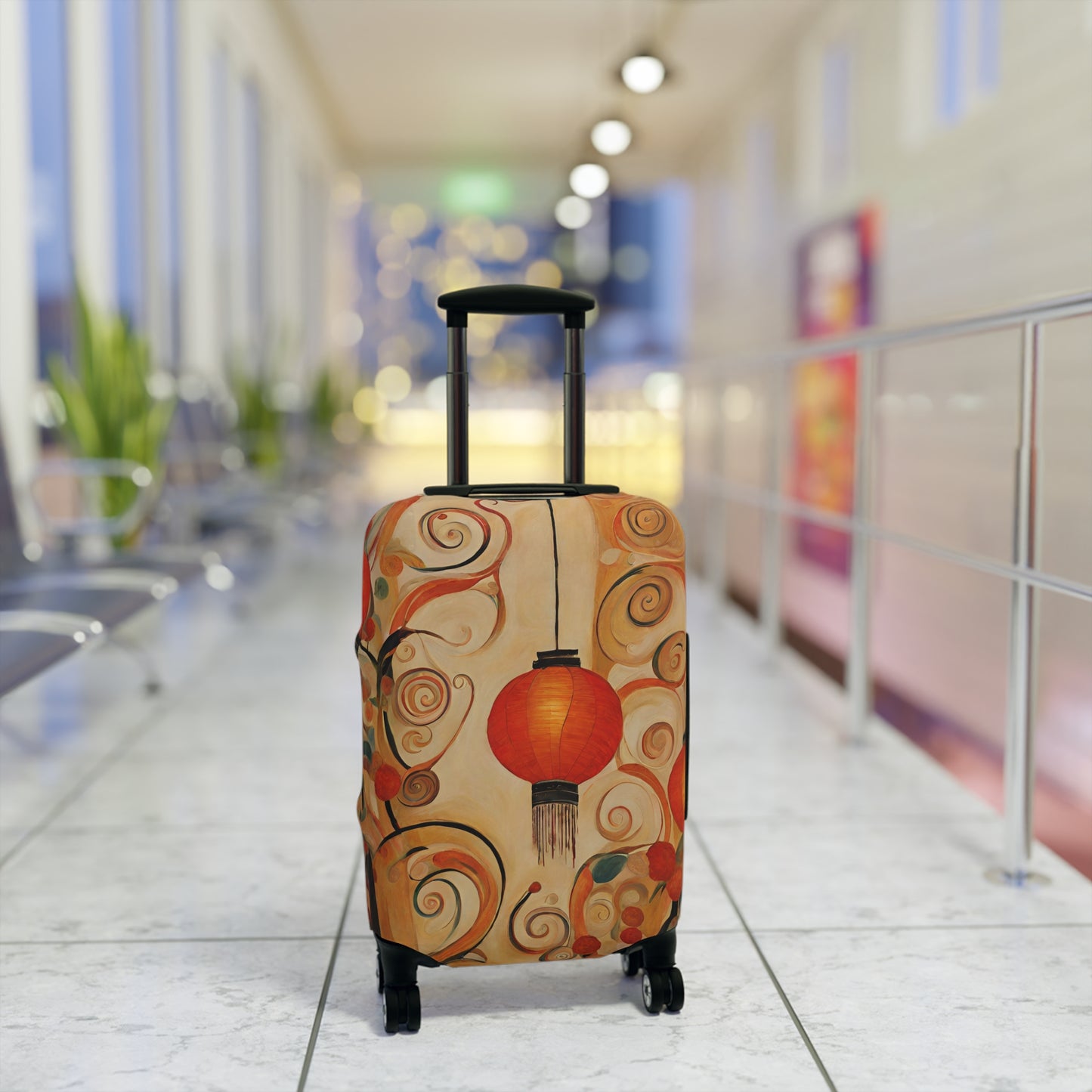 Lanterns & Swirls Luggage Cover