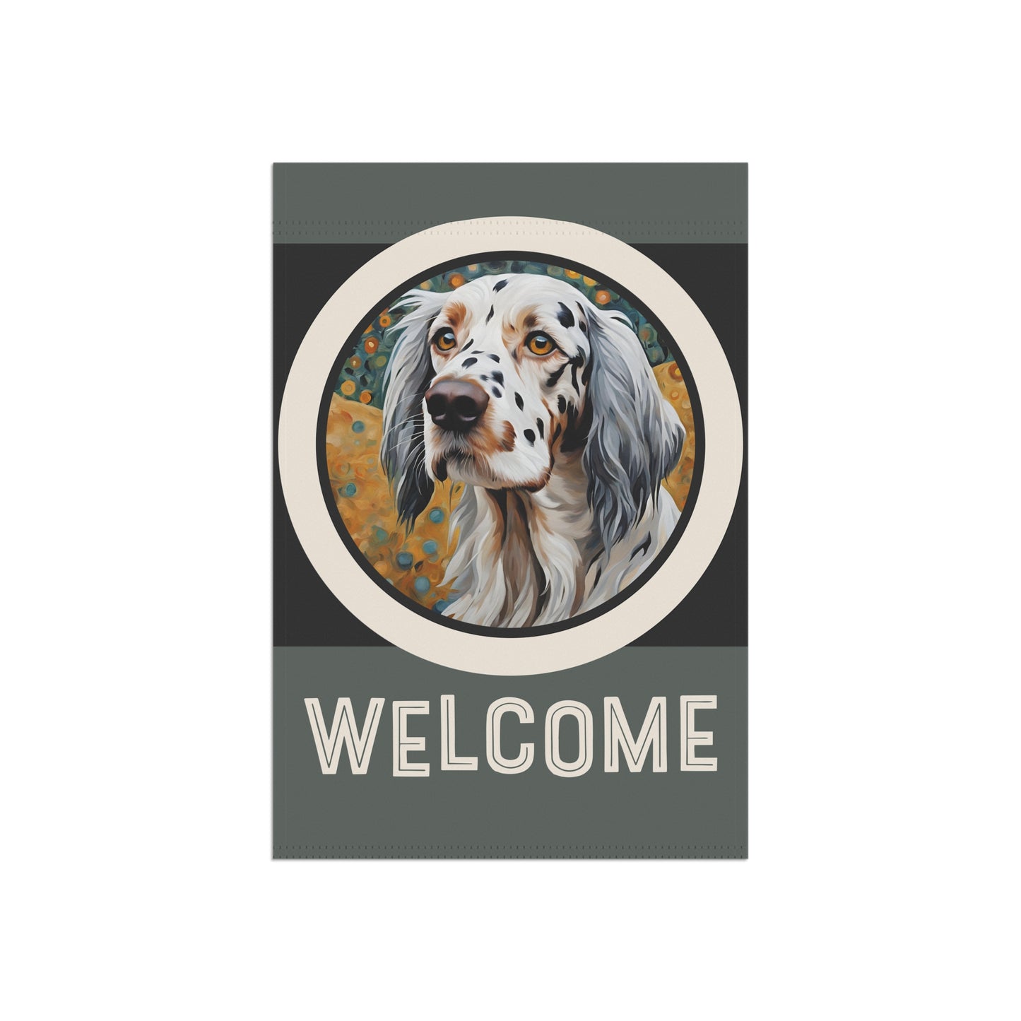 English Setter Welcome 2-Sided Garden & House Flag/Banner