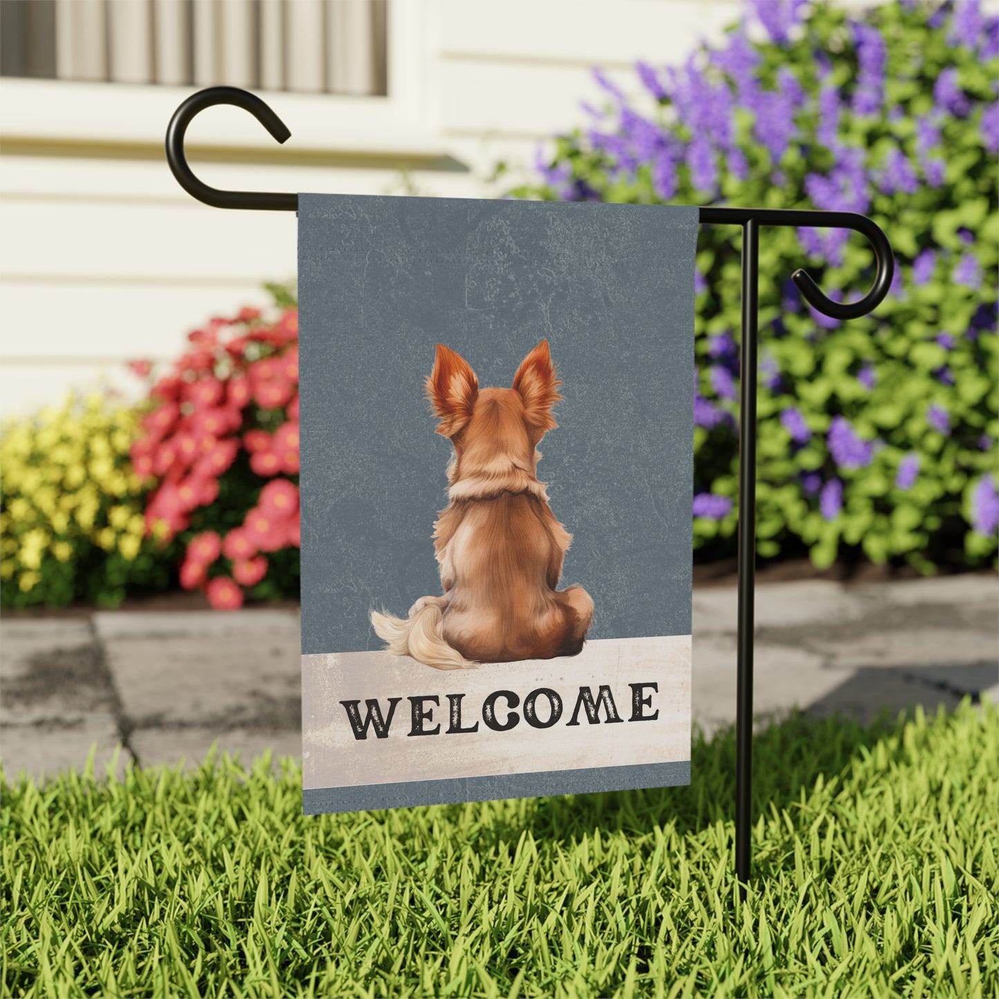 Chihuahua Welcome 2-Sided Garden & House Flag/Banner