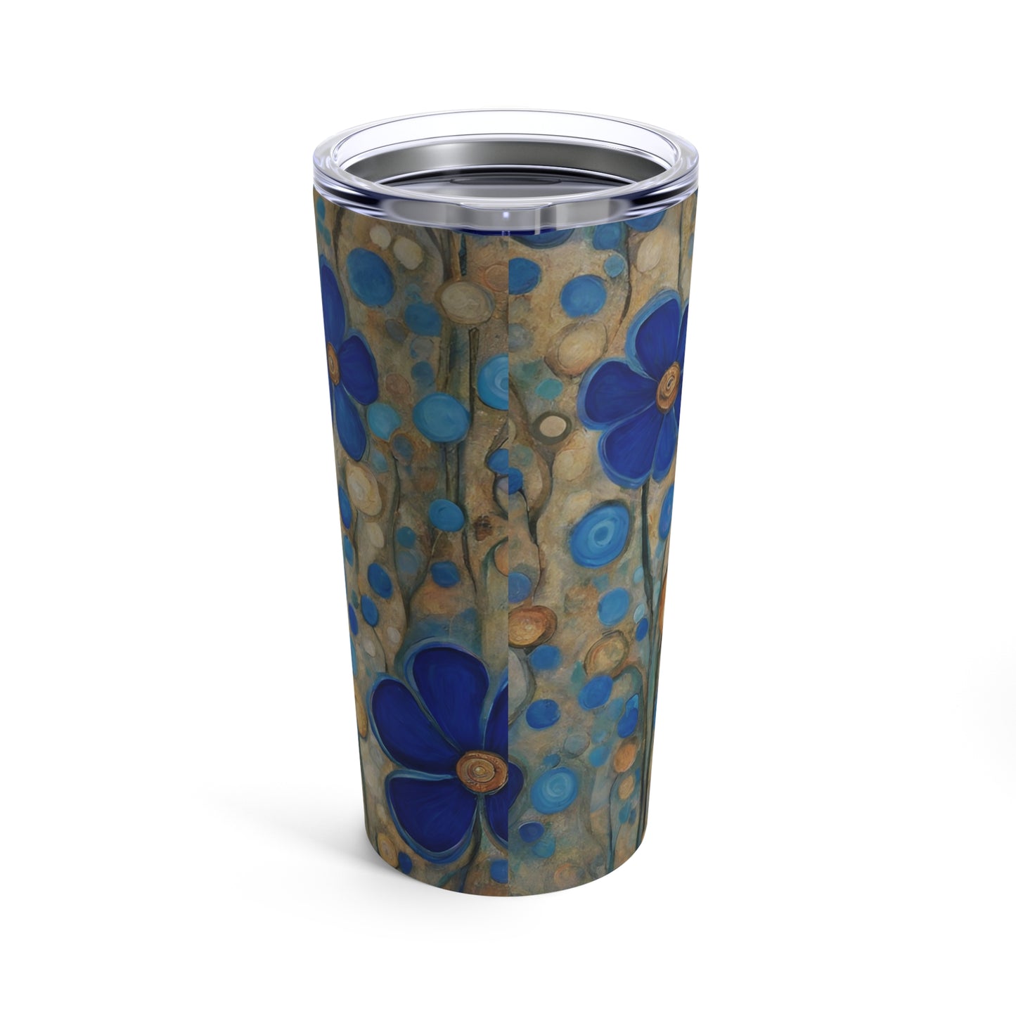 Blue Floral Pop Stainless Steel Tumbler 20oz