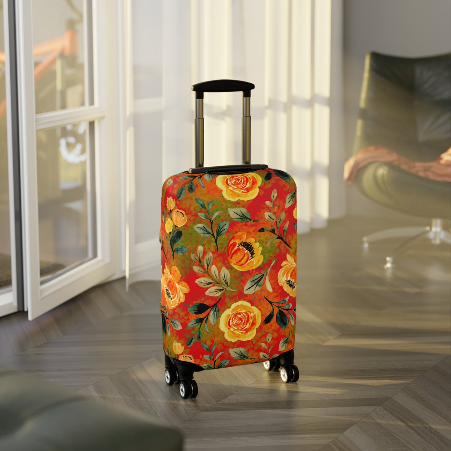 Saratoga Floral Luggage Cover